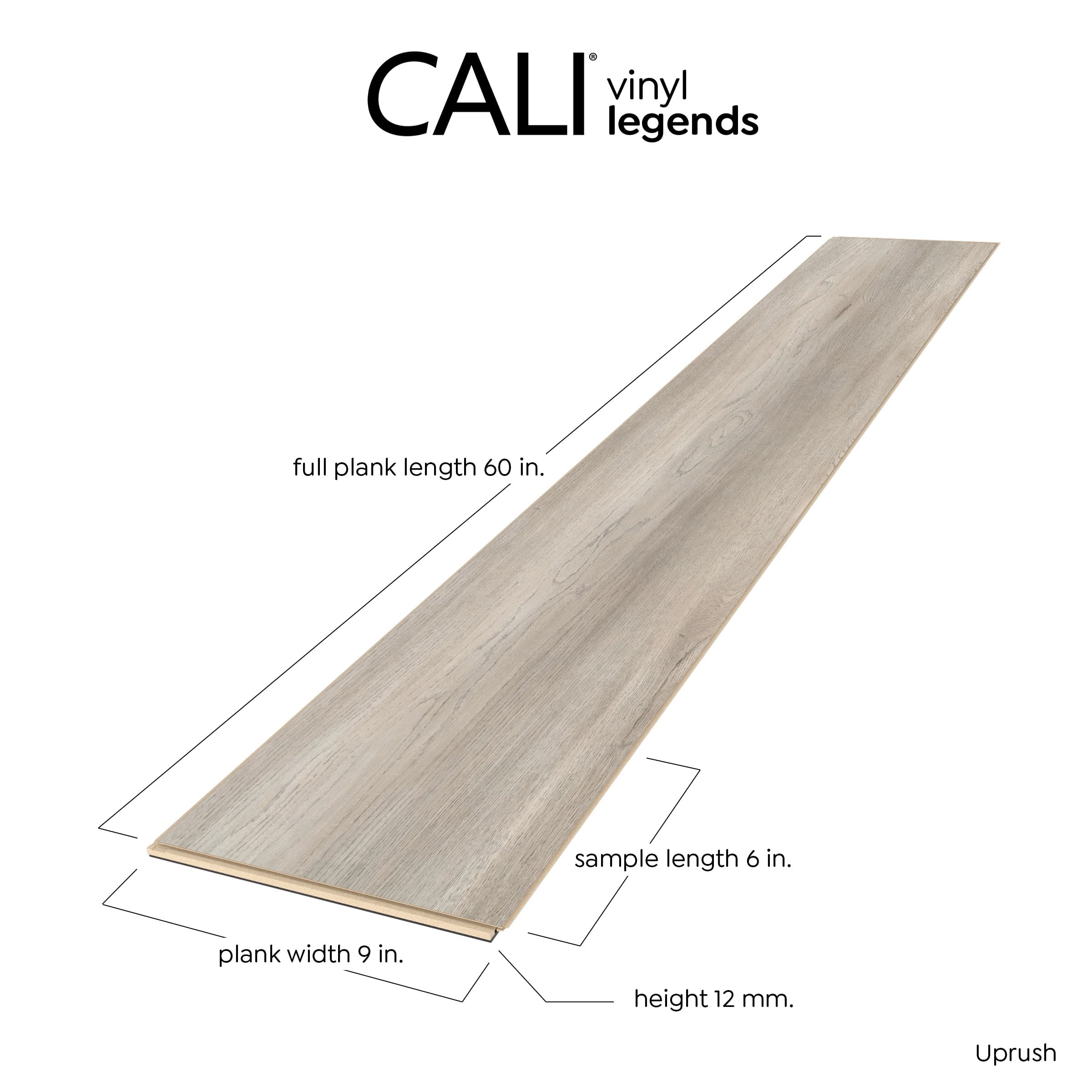 CALI Legends Uprush 12-mm x 9-in W x 60-in L Water-Resistant Interlocking Luxury Vinyl Plank Flooring (22.44 sq ft/case)