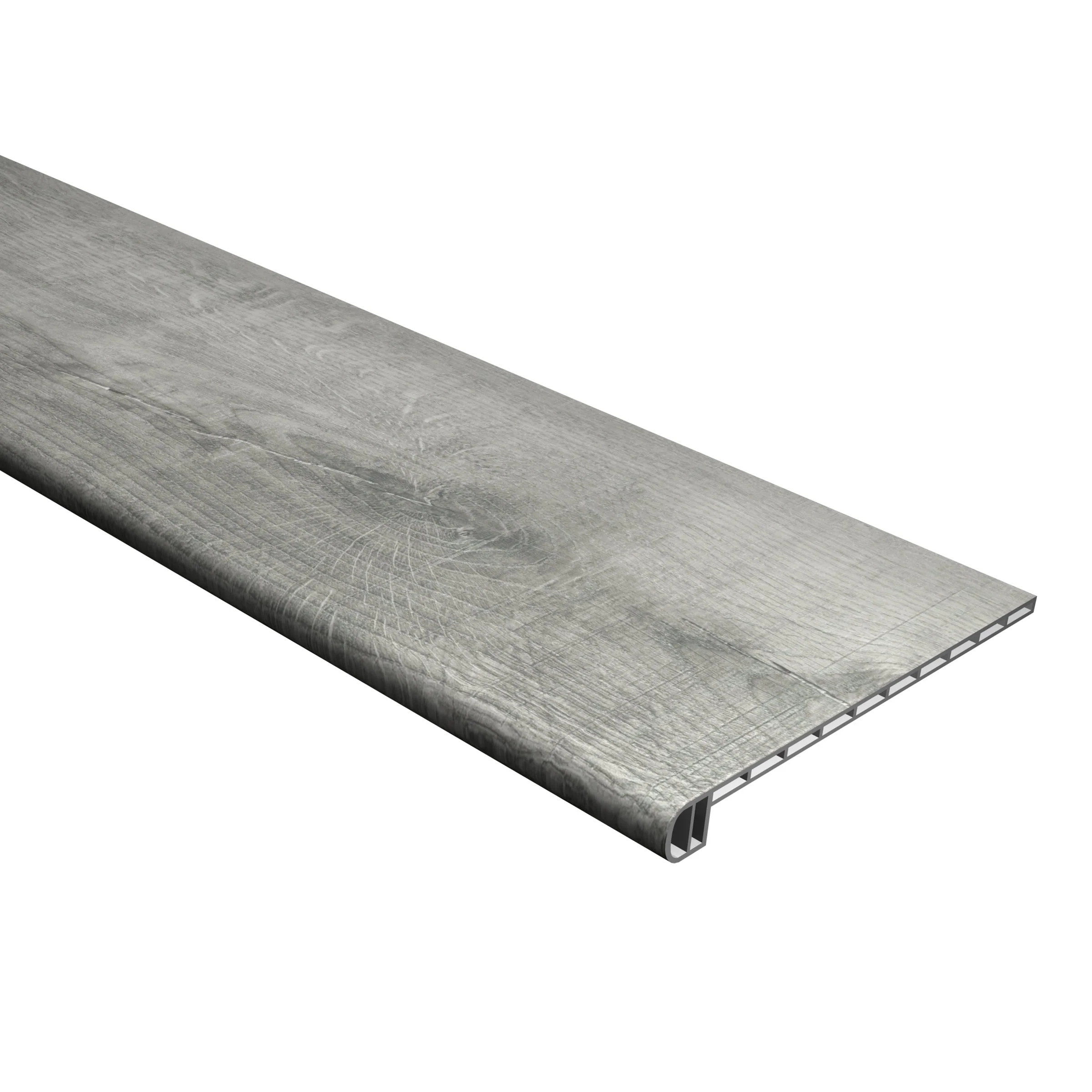 CALI Longboard Vinyl Pro 11.5-in x 48-in Windswell Hickory Prefinished Stair Tread