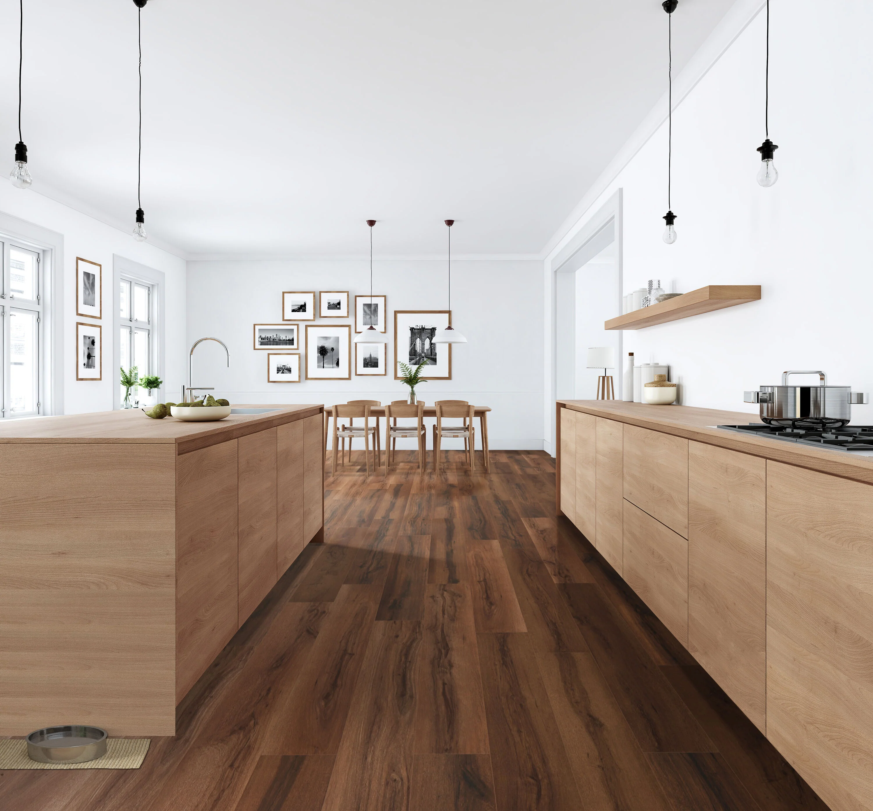 CALI Longboards Island Maple 20-mil x 9-in W x 70-4/5-in L Waterproof Interlocking Luxury Vinyl Plank Flooring - Image 2