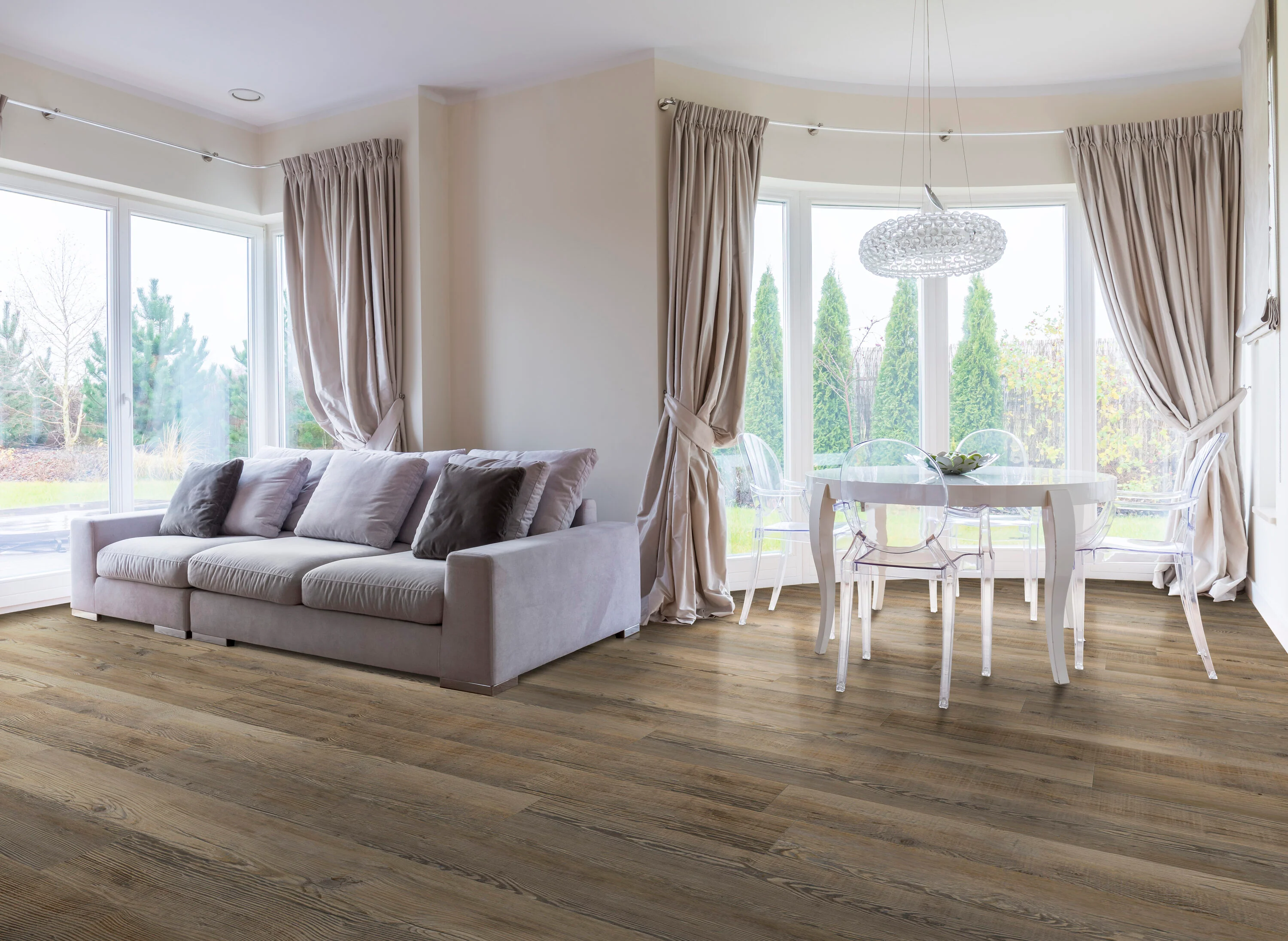 CALI Longboards Point Break Pine 8-mm x 9-in W x 70-in L Waterproof Interlocking Luxury Vinyl Plank Flooring (26.62-sq ft/case) - Image 2