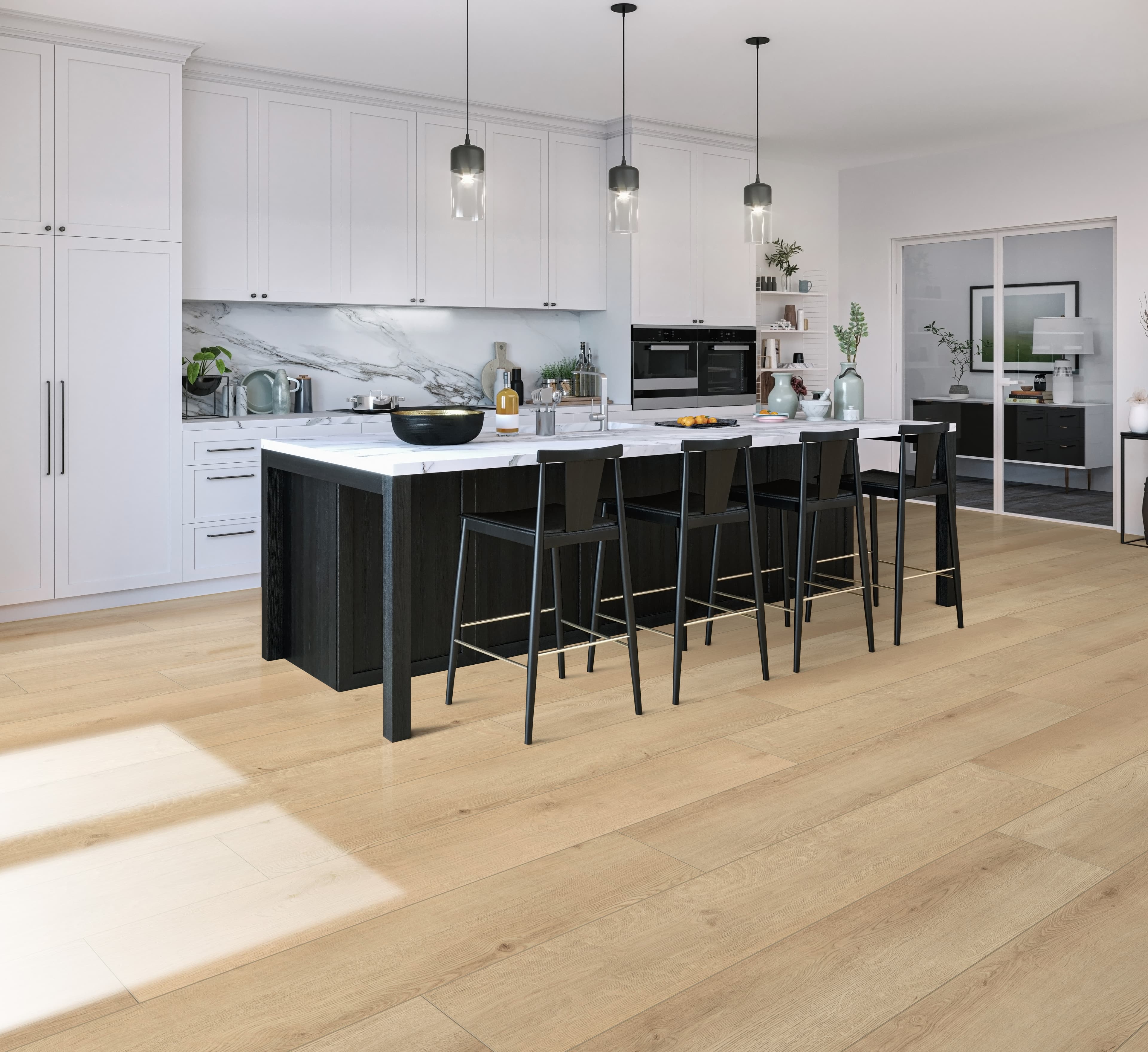 CALI Longboards Sandbar Oak 8 mm x 9 in. W x 70-7/8 in. L Waterproof Luxury Vinyl Plank Flooring (26.62 sq. ft./case) - Image 2