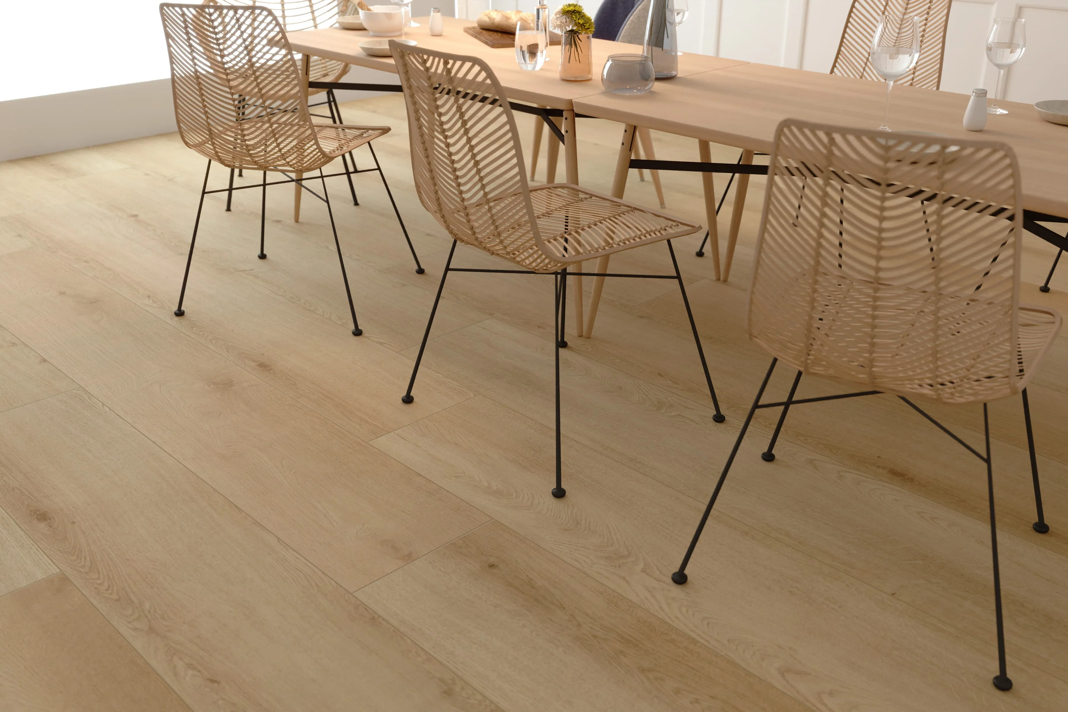 CALI Longboards Sandbar Oak 8 mm x 9 in. W x 70-7/8 in. L Waterproof Luxury Vinyl Plank Flooring (26.62 sq. ft./case) - Image 3