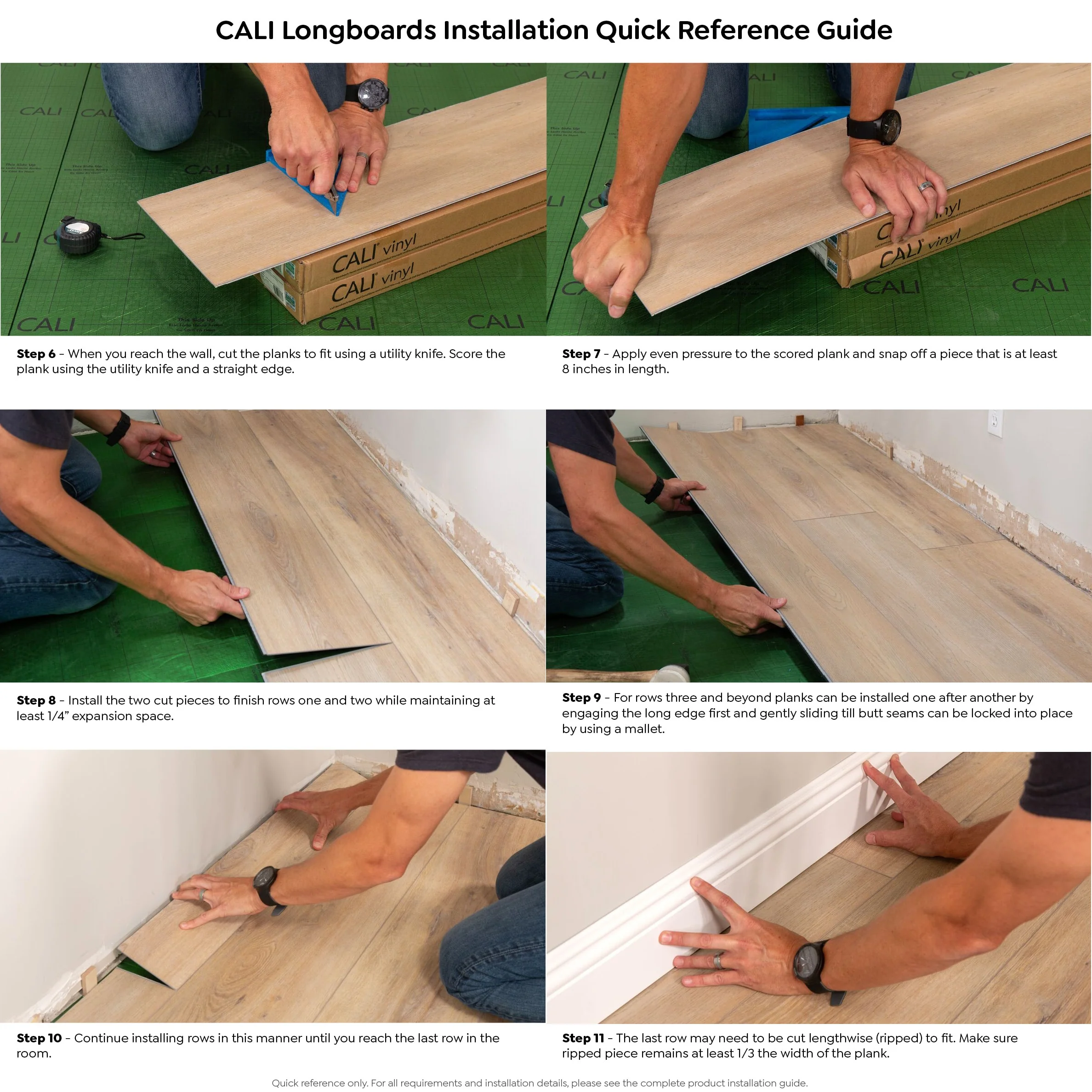 CALI Longboards Seaboard Oak 8-mm x 9-in W x 70-in L Waterproof Interlocking Luxury Vinyl Plank Flooring (26.62-sq ft/case) - Image 6