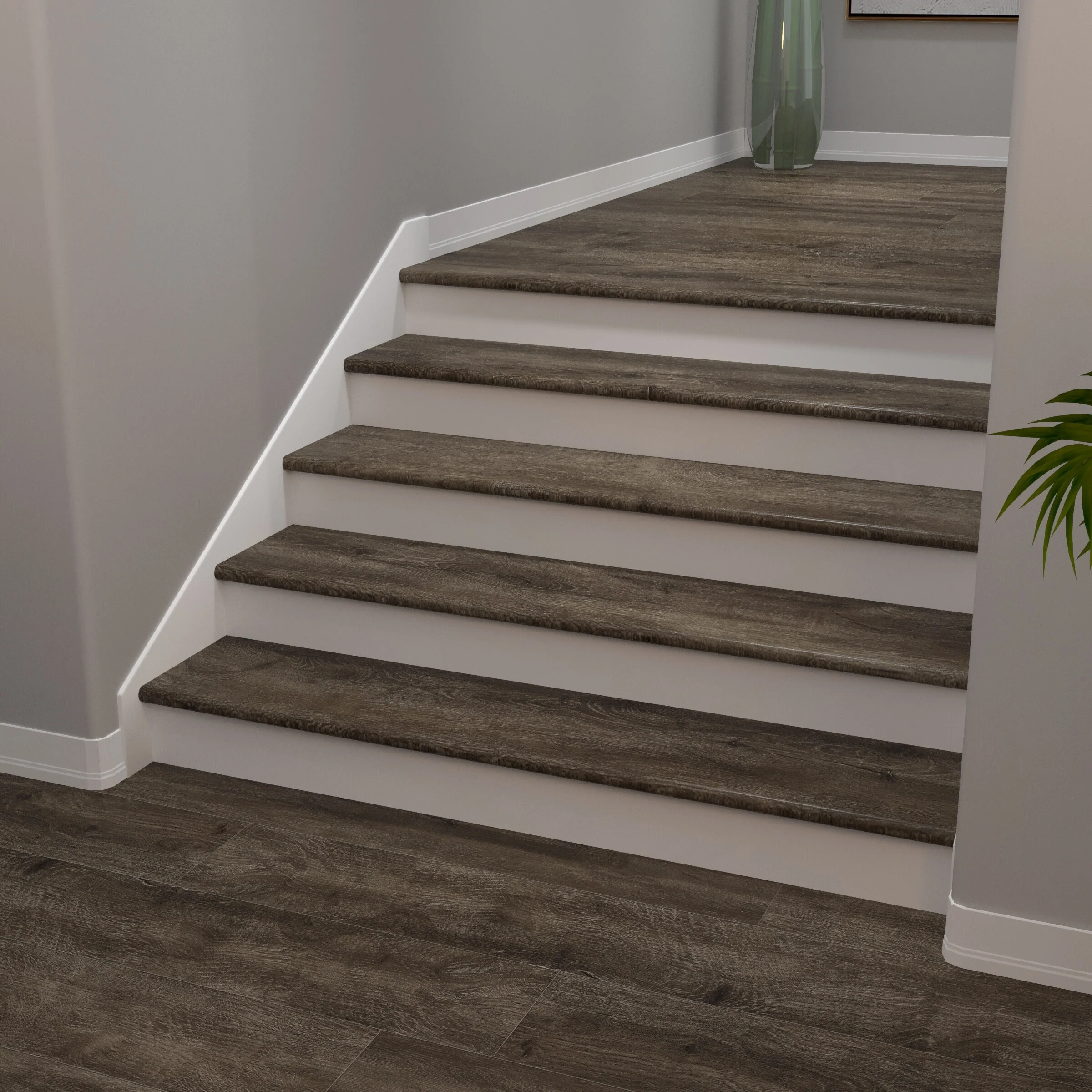 CALI Longboards Vinyl Pro 11.5-in x 48-in Offshore Oak Stair Tread - Image 5