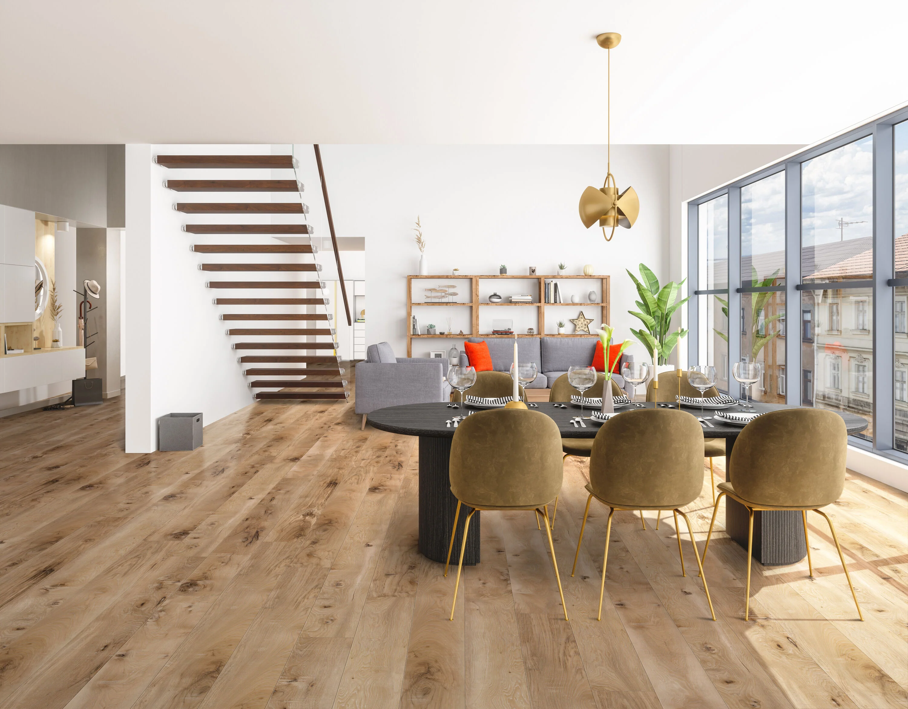 CALI Longboards Vinyl Pro, Seaboard Oak – 9-in x 70.87-in Luxury Vinyl Plank Flooring, 6 Planks/Carton (26.62 sq ft) - Image 2