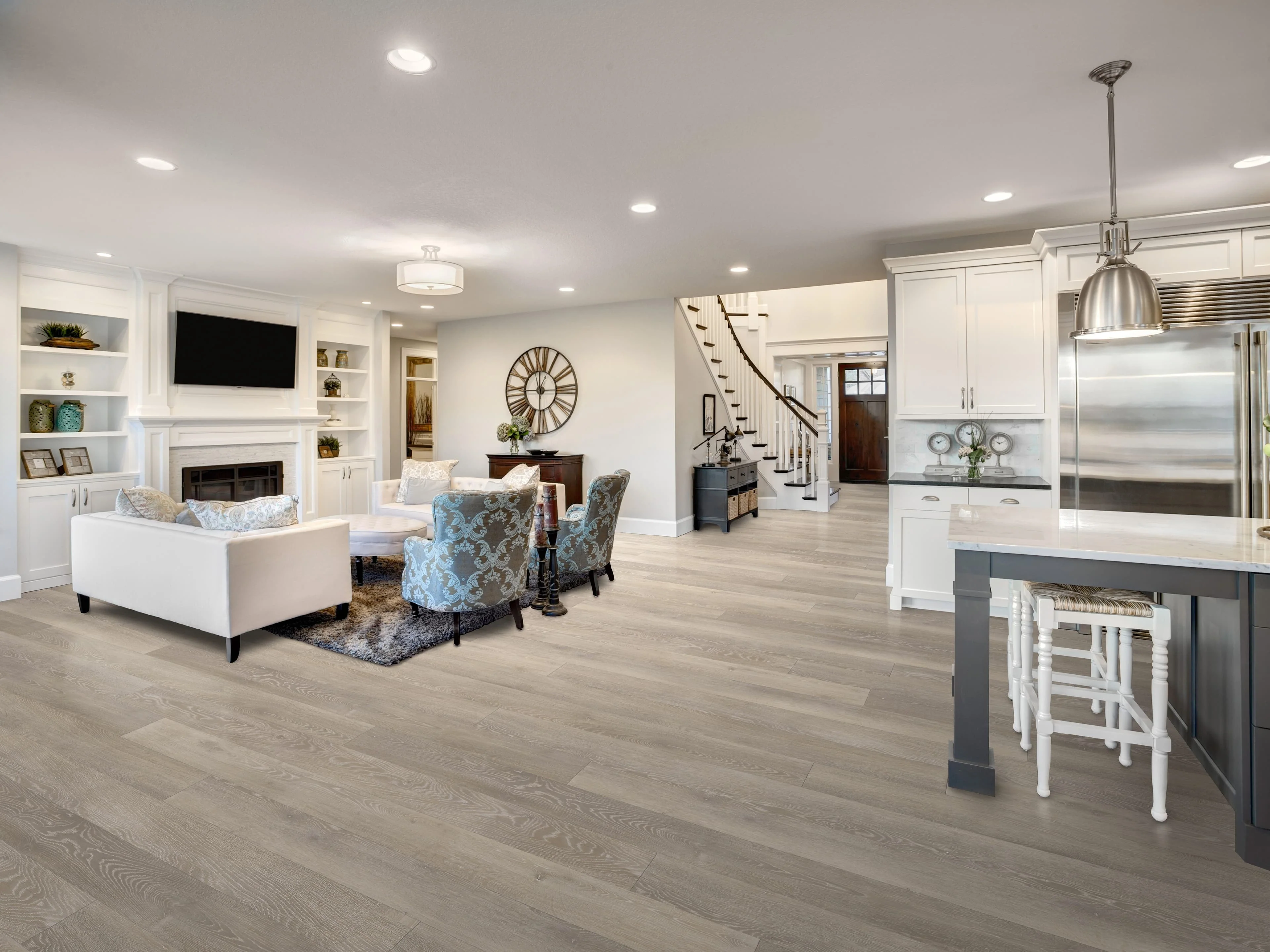 CALI Longboards Whitewater Oak 8-mm x 9-in W x 70-in L Waterproof Interlocking Luxury Vinyl Plank Flooring (26.62-sq ft/case) - Image 6