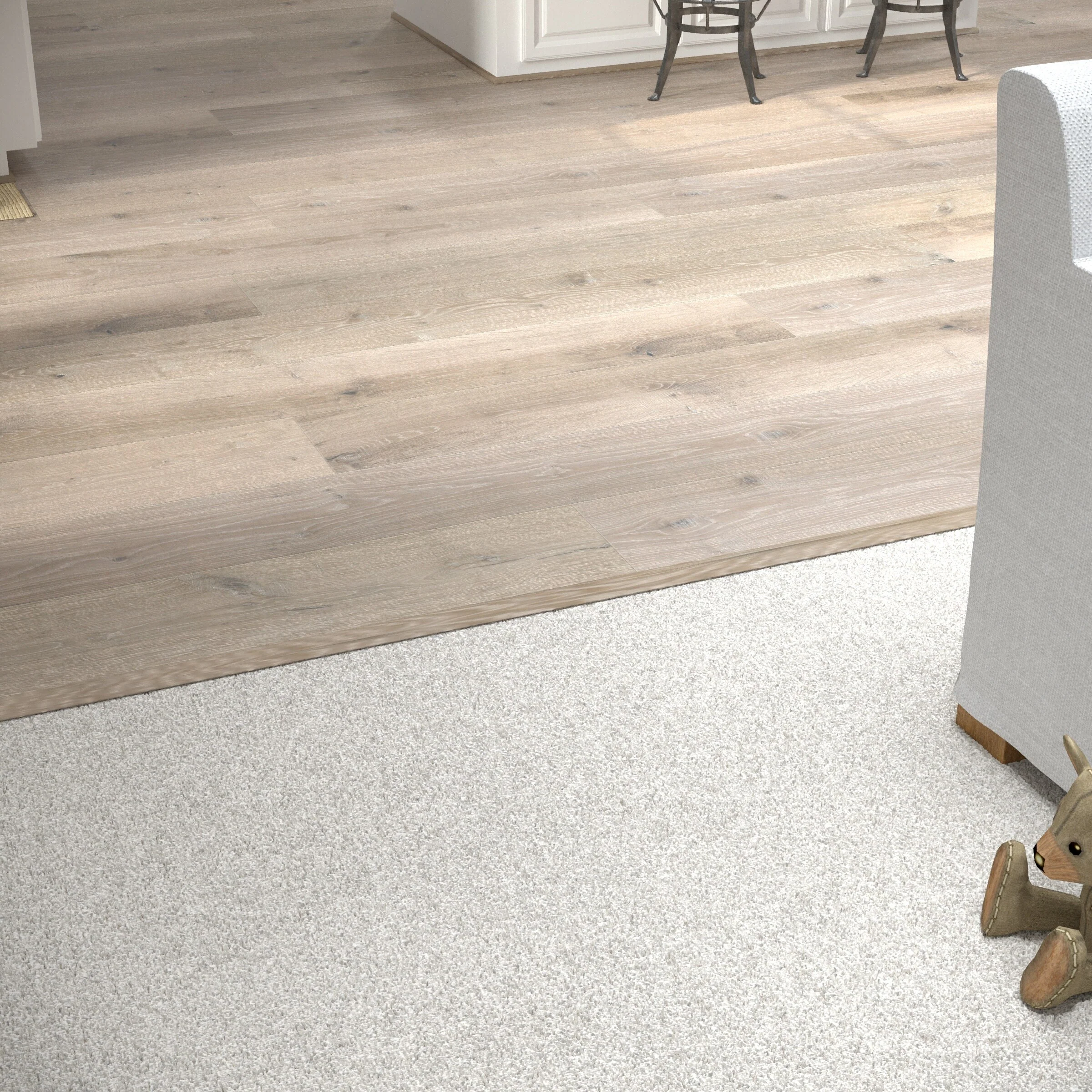 CALI Mendocino 0.98-in T x 2.17-in W x 75.2-in L Wood Floor T-moulding - Image 3