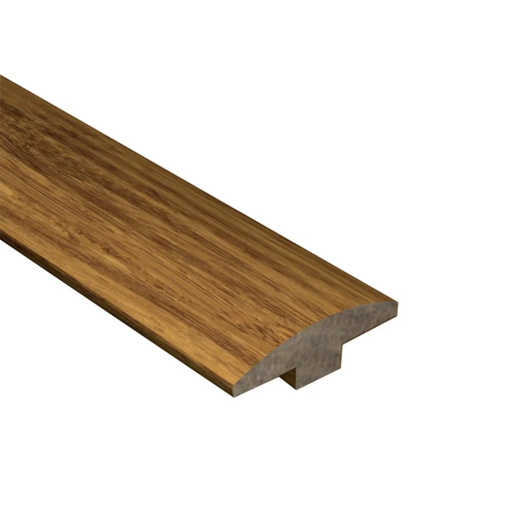CALI Mocha 0.63-in T x 2-in W x 72-in L Solid Wood Floor T-moulding