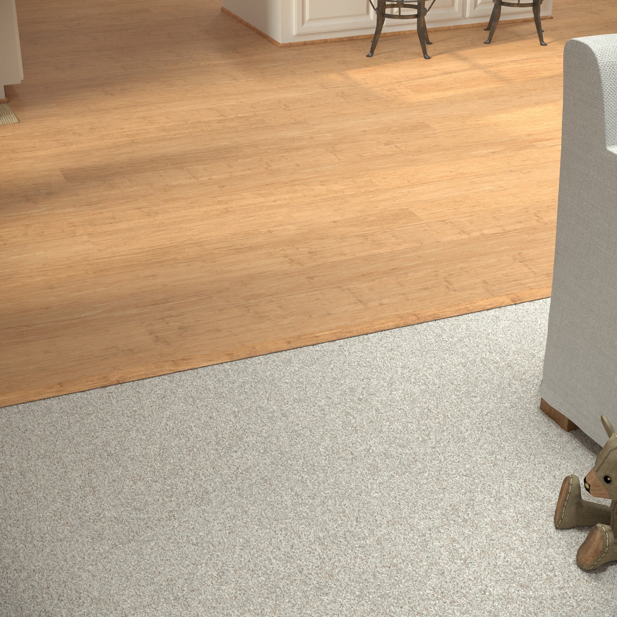 CALI Mocha 0.63-in T x 2-in W x 72-in L Solid Wood Floor T-moulding - Image 2
