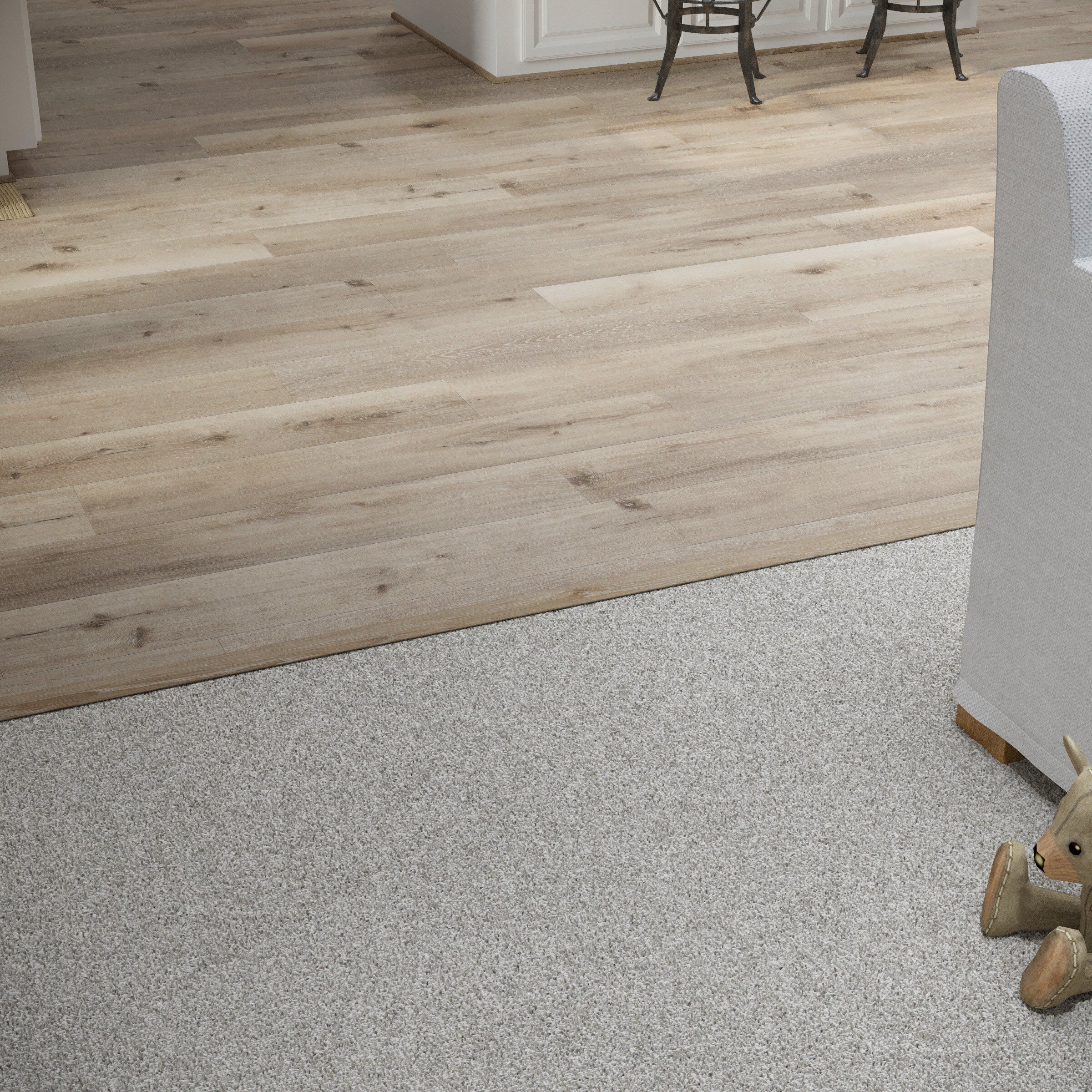 CALI Mute Step Aged Hickory 0.56-in T x 1.25-in W x 72-in L Vinyl Floor T-moulding - Image 6