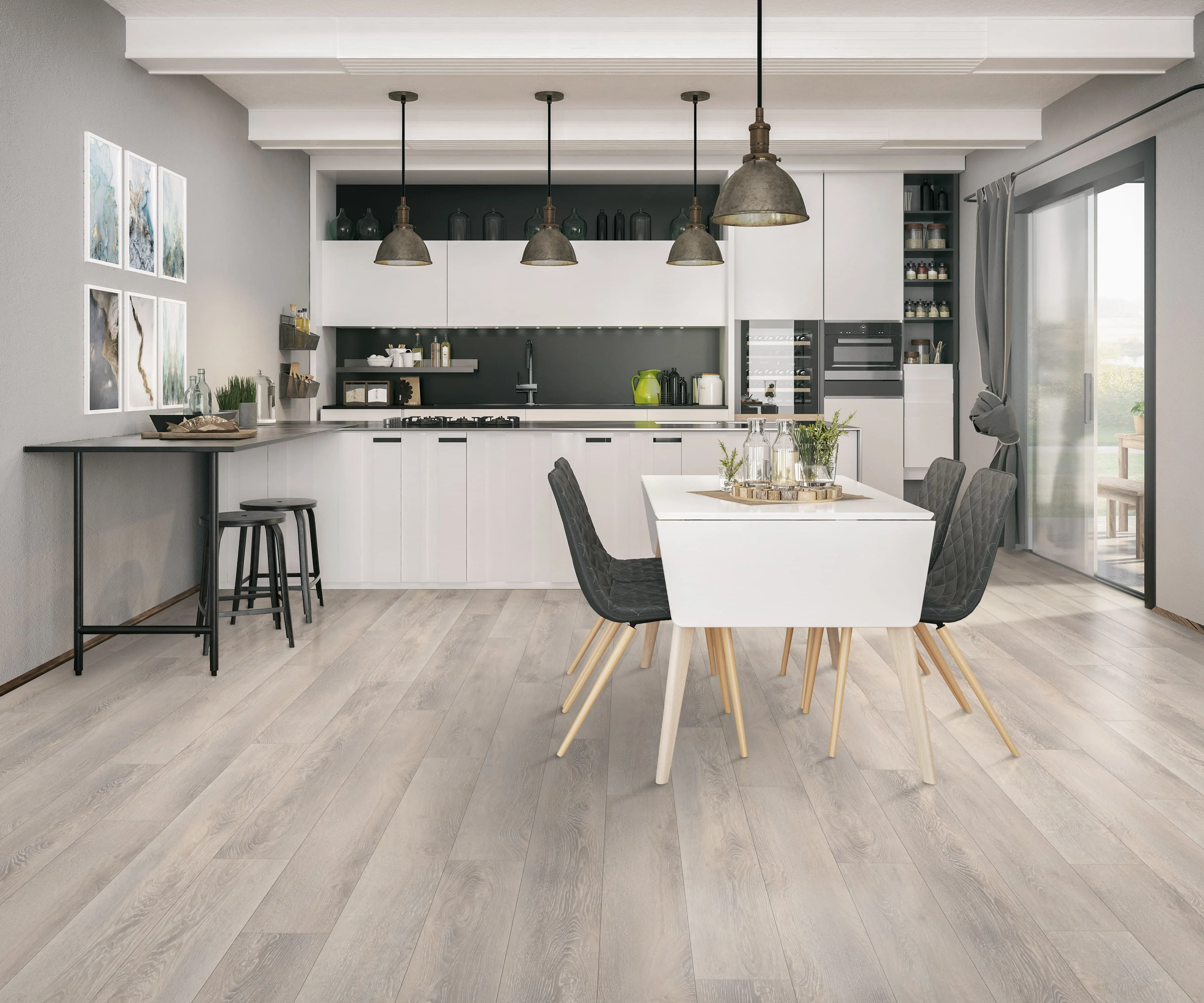 CALI Mute Step Castaway Oak 20-mil x 7-in W x 48-in L Waterproof Interlocking Luxury Vinyl Plank Flooring - Image 6