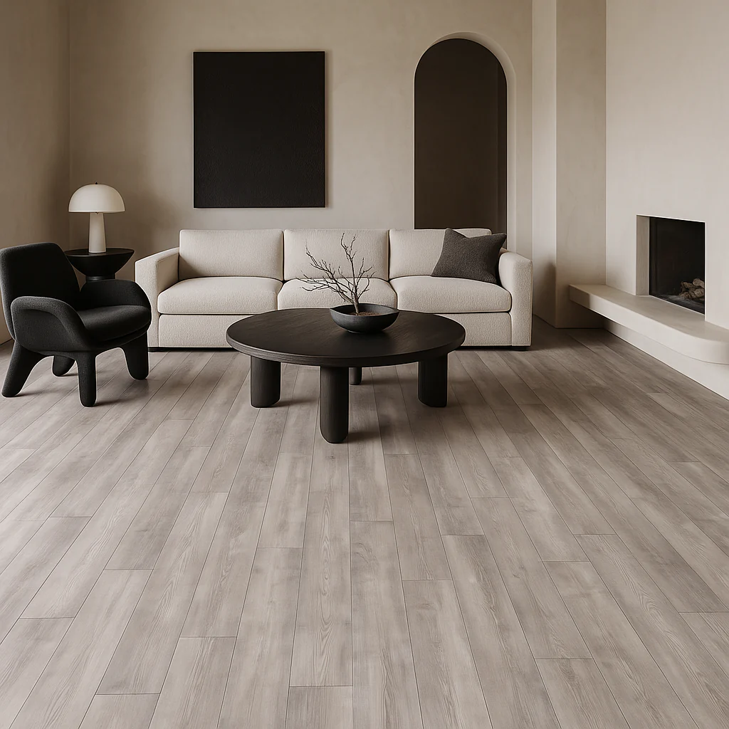 CALI Gray Ash Waterproof Luxury Vinyl Plank Flooring - 24.03 sq ft Carton, 20-mil Wear Layer, Easy Installation - Image 3