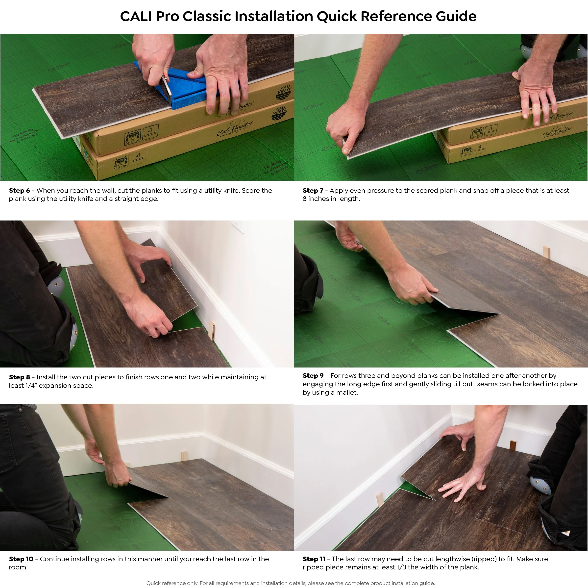CALI Pro Classic Gray Ash 5.5-mm x 7-in W x 48-in L Waterproof Interlocking Luxury Vinyl Plank Flooring (23.77-sq ft/case) - Image 6