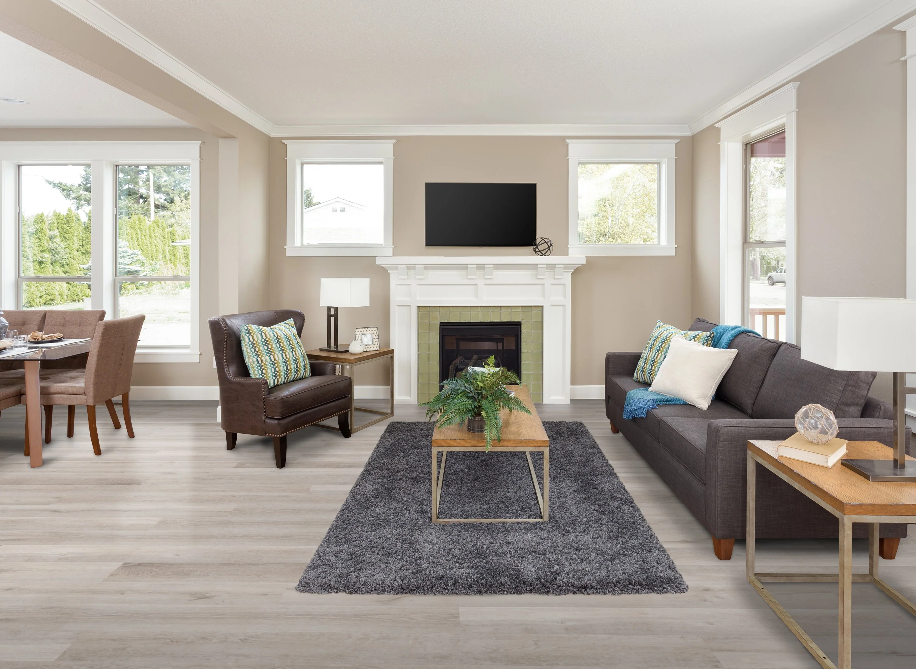 CALI Pro Classic Gray Ash 5.5-mm x 7-in W x 48-in L Waterproof Interlocking Luxury Vinyl Plank Flooring (23.77-sq ft/case) - Image 8