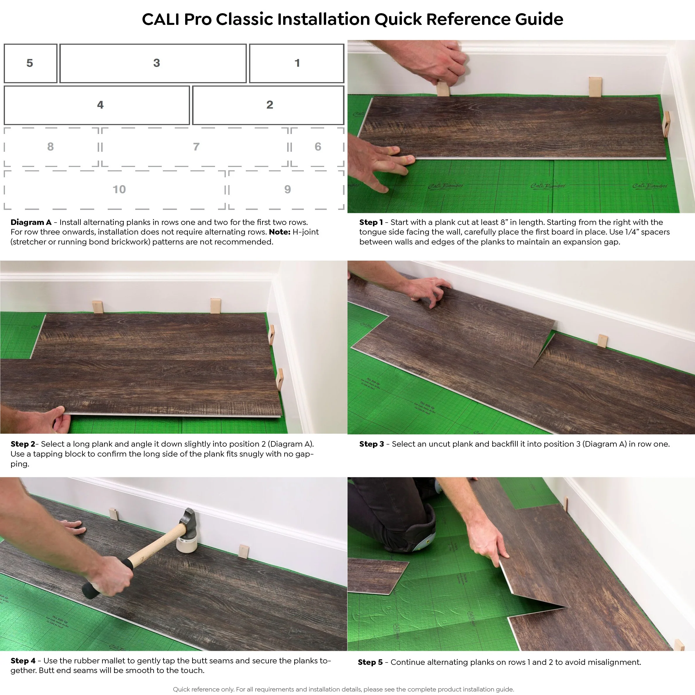 CALI Pro Classic Walnut Creek 5.5-mm x 7-in W x 48-in L Waterproof Interlocking Luxury Vinyl Plank Flooring (23.77-sq ft/case) - Image 5