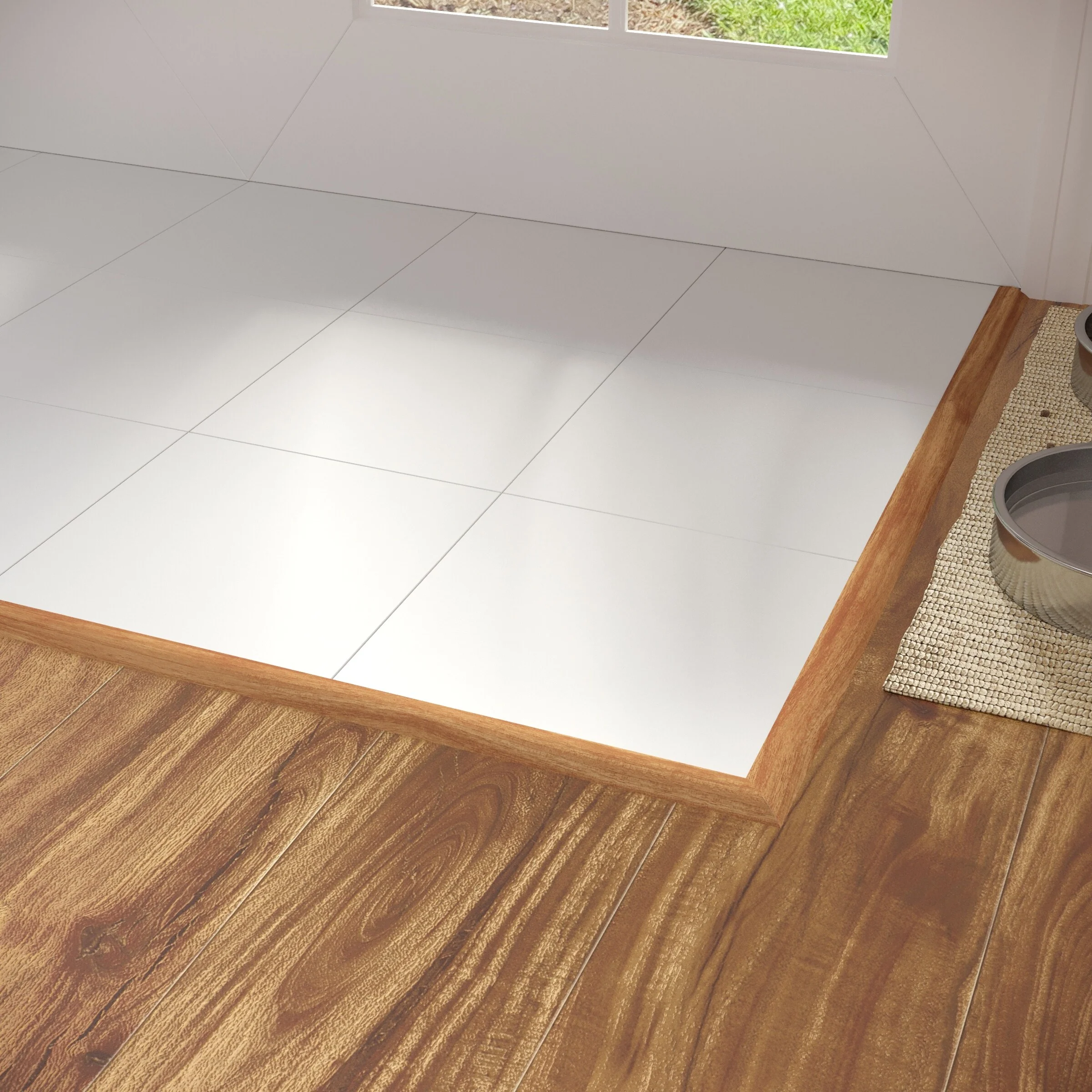 CALI Pro with Mute Step Classic Acacia 1.37-in x 72-in Vinyl Floor Reducer - Image 3