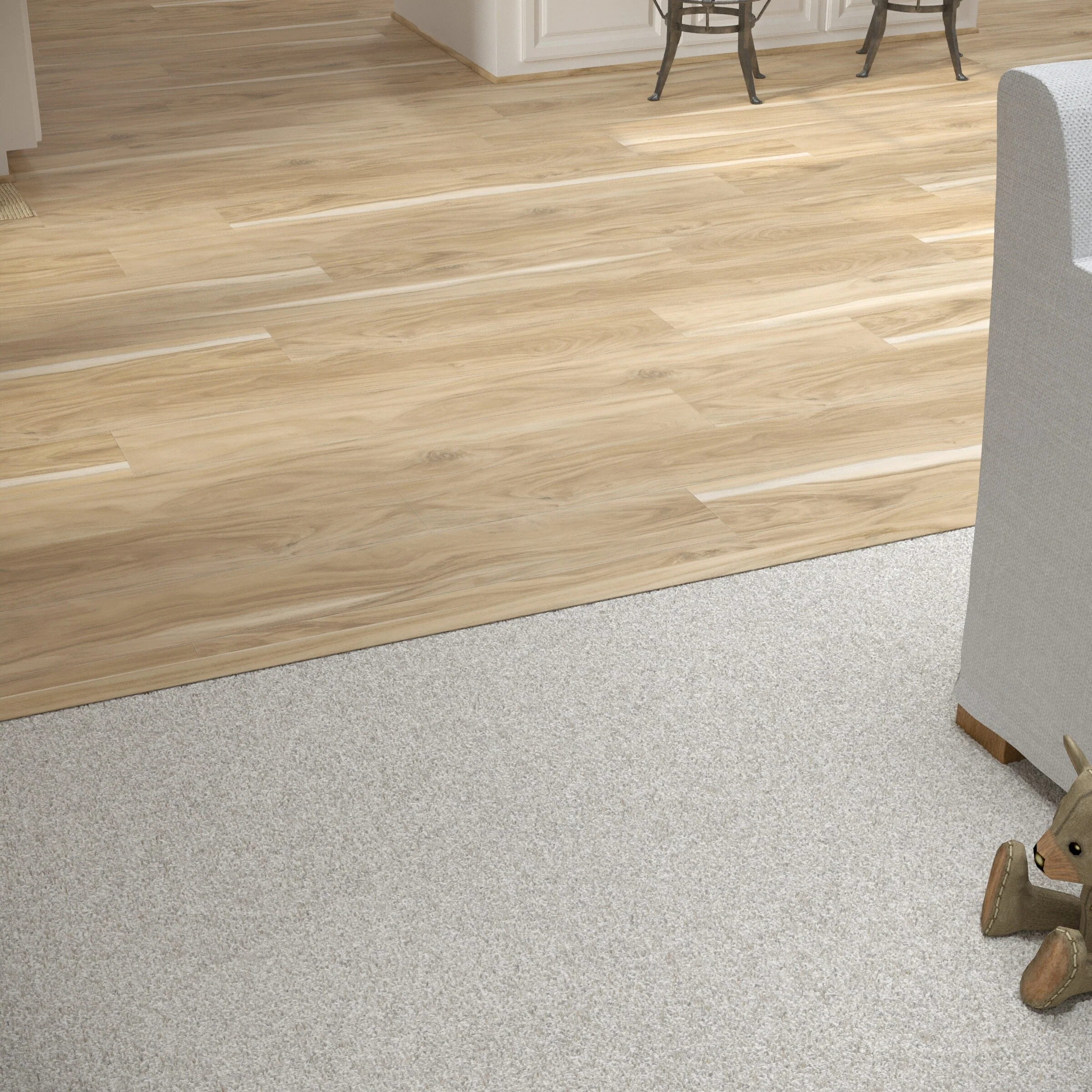 CALI Pro with Mute Step Coastal Eucalyptus 1.25-in x 72-in Vinyl Floor T-Moulding - Image 3