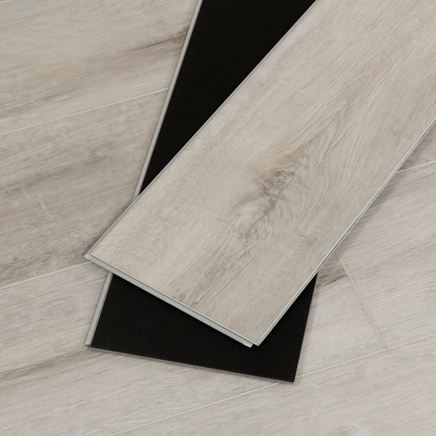 CALI Sample – Cali Vinyl White Aspen Luxury Vinyl Plank, 48 in x 7.25 in, 6.5 mm