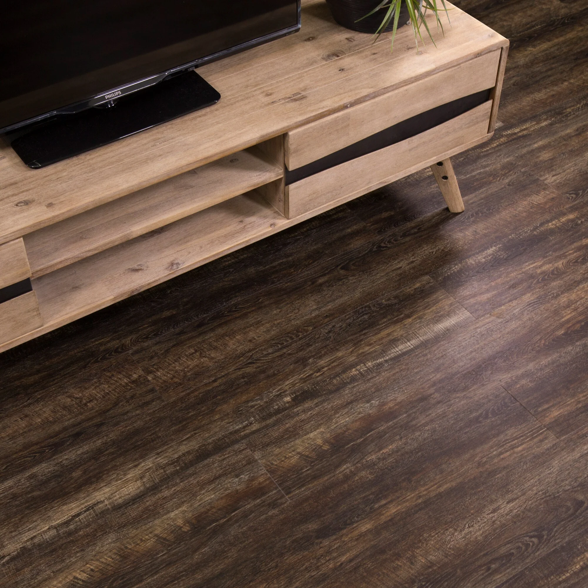 CALI (Sample) Vinyl Pro Classic Shadowed Oak Waterproof Interlocking Luxury Vinyl Plank – 20‑mil Wear Layer - Image 5