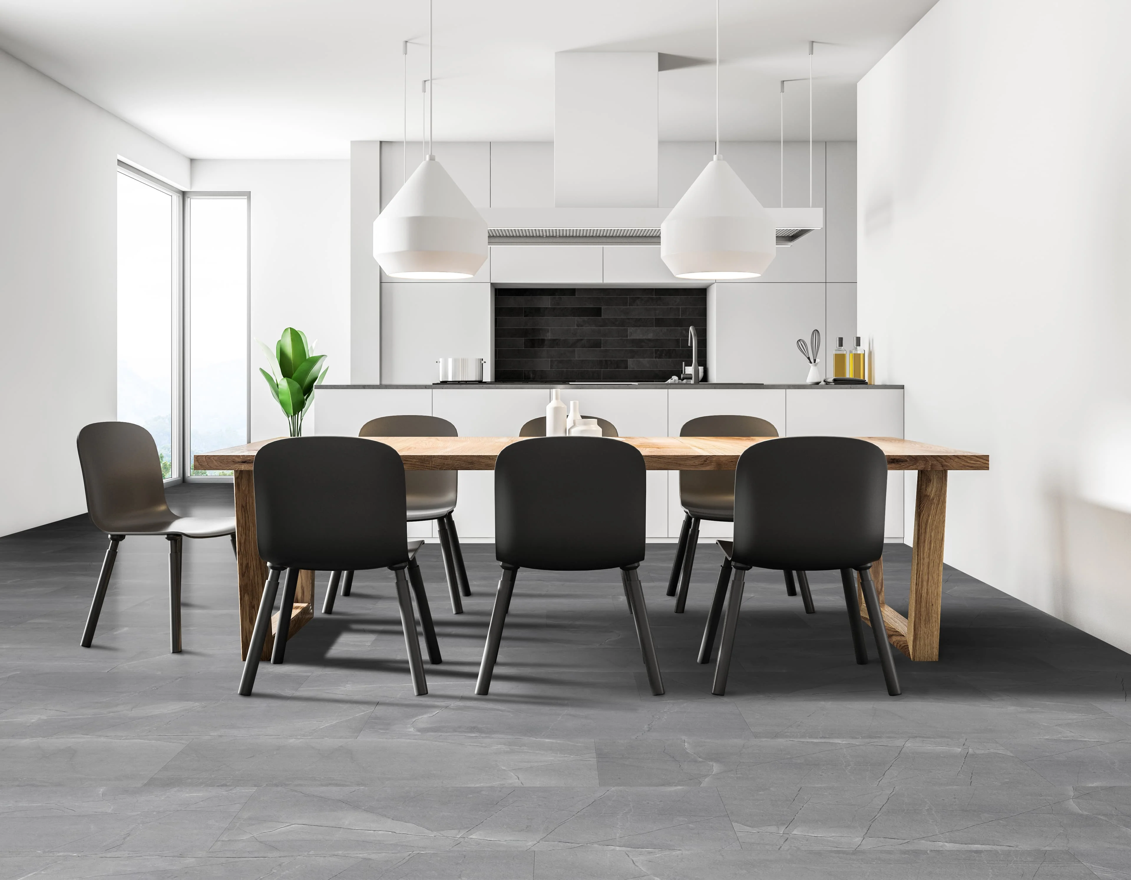 CALI Shorebreak Tiburon Marble 12-mm T x 11-13/16-in W x 23-5/8-in L Waterproof Tile Look Laminate Flooring (15.5-sq ft / Carton) - Image 6