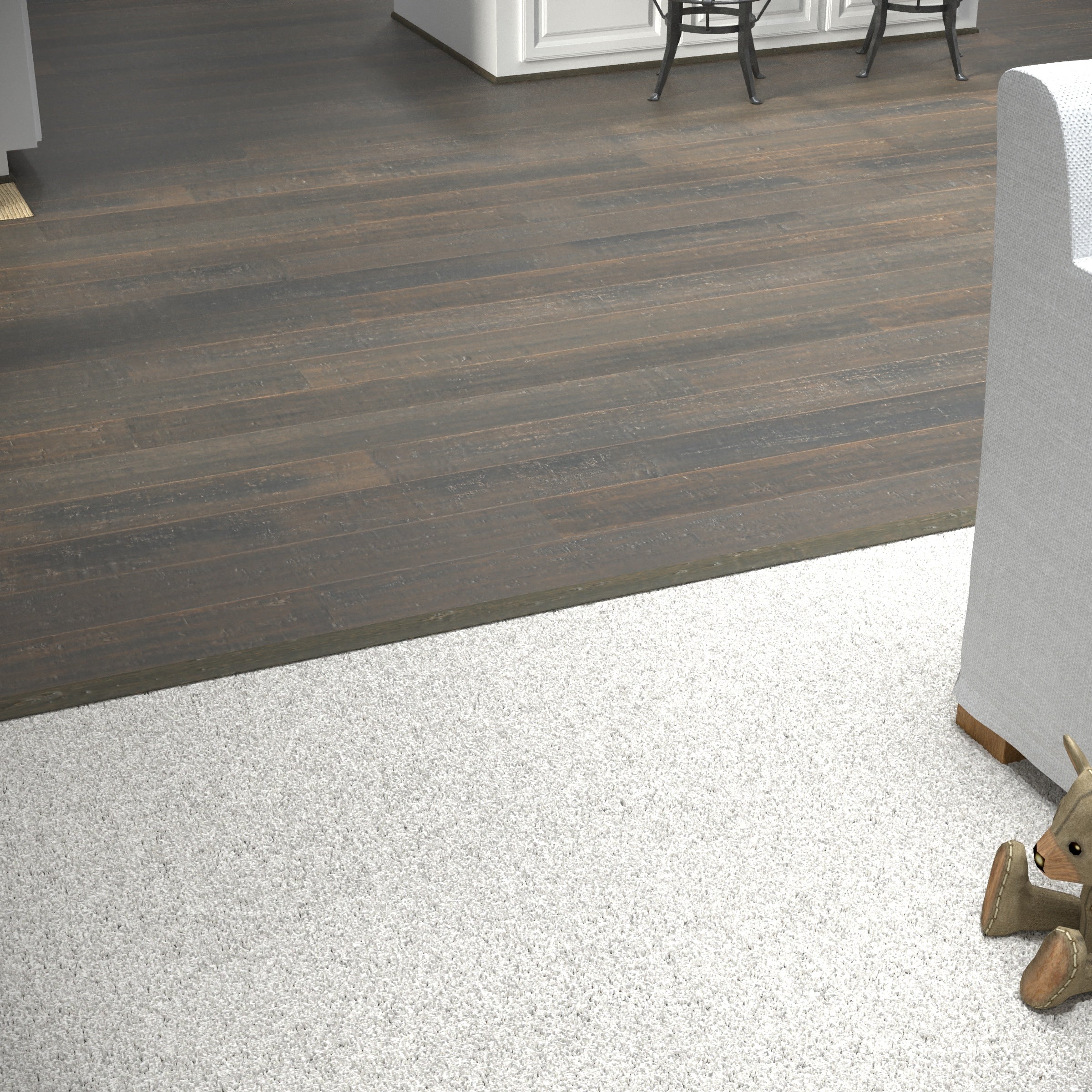 CALI Vintage Port 0.63-in T x 2-in W x 72-in L Solid Wood Floor T-Moulding - Image 3