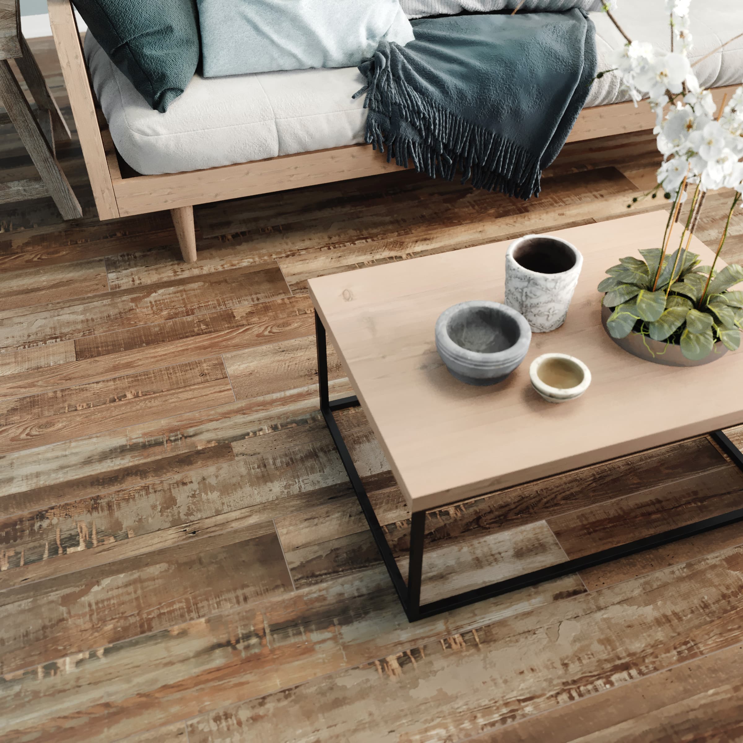 CALI Vinyl Mute Step Redefined Pine 6.5 mm x 7 in. W x 48 in. L Water-Resistant Luxury Vinyl Plank Flooring (24.03 sq. ft./case) - Image 3