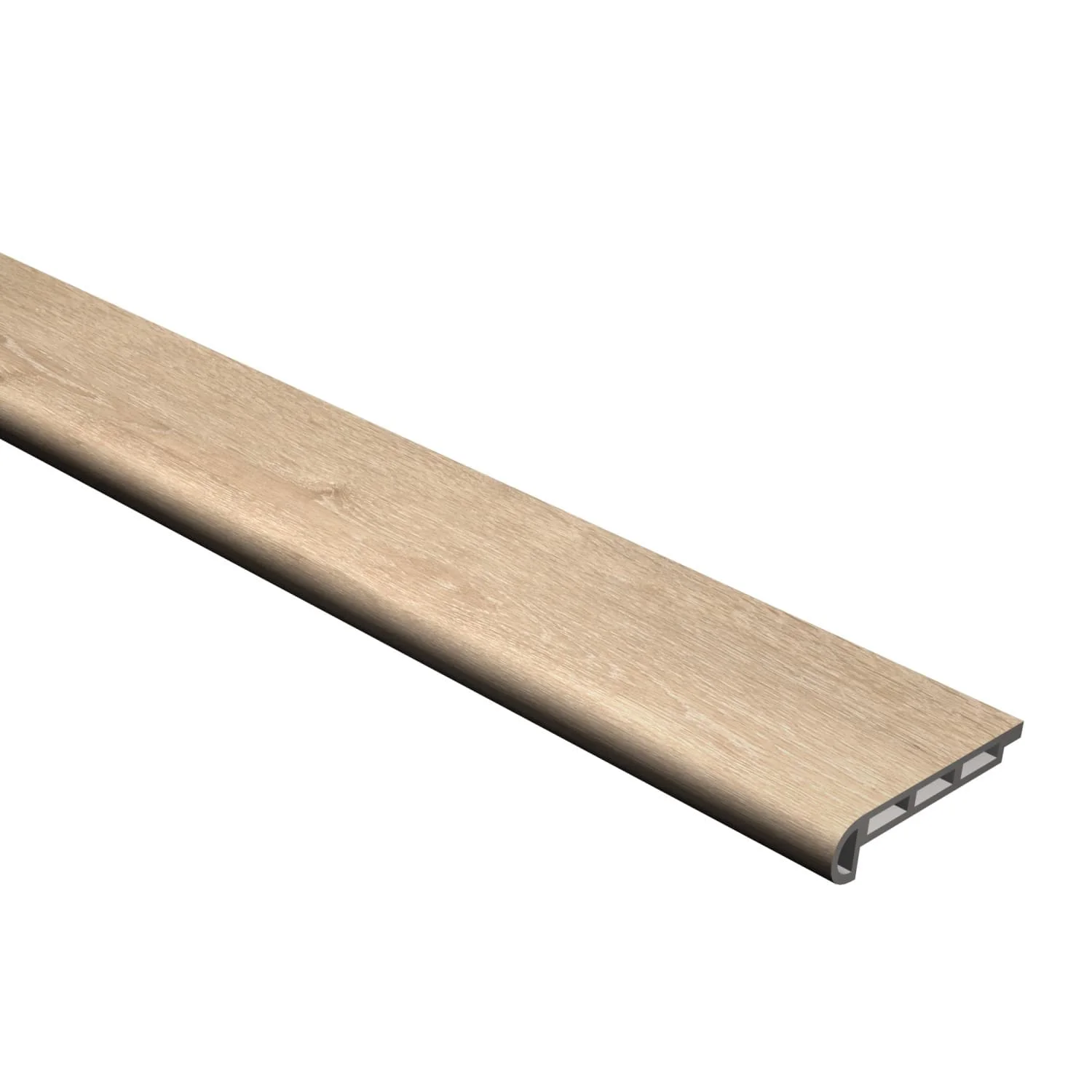 CALI Vinyl Pro Classic Aged Hickory Flush Stair Nose Molding, 3/4 in. Thick x 2-1/16 in. Wide x 72-27/32 in. Long