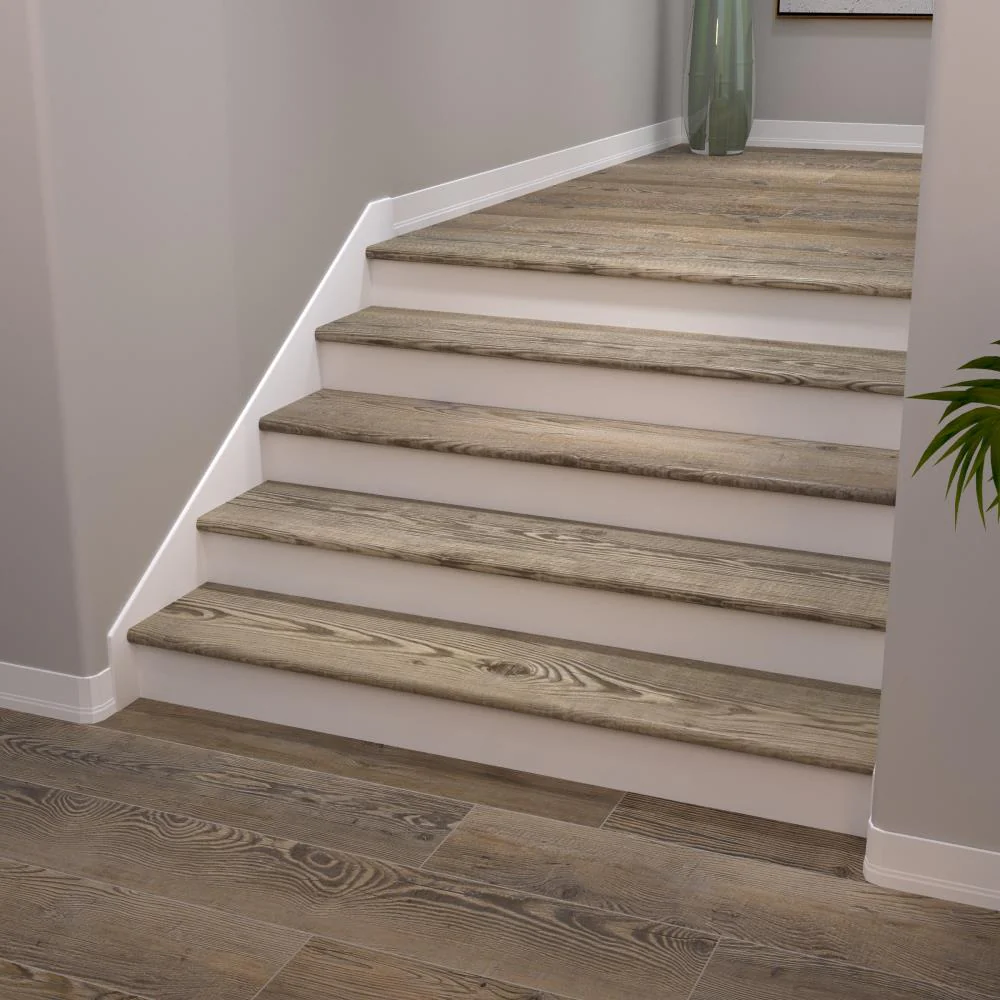 CALI Vinyl Pro with Mute Step 11.5-in x 48-in Long Shore Pine Stair Tread - Image 2
