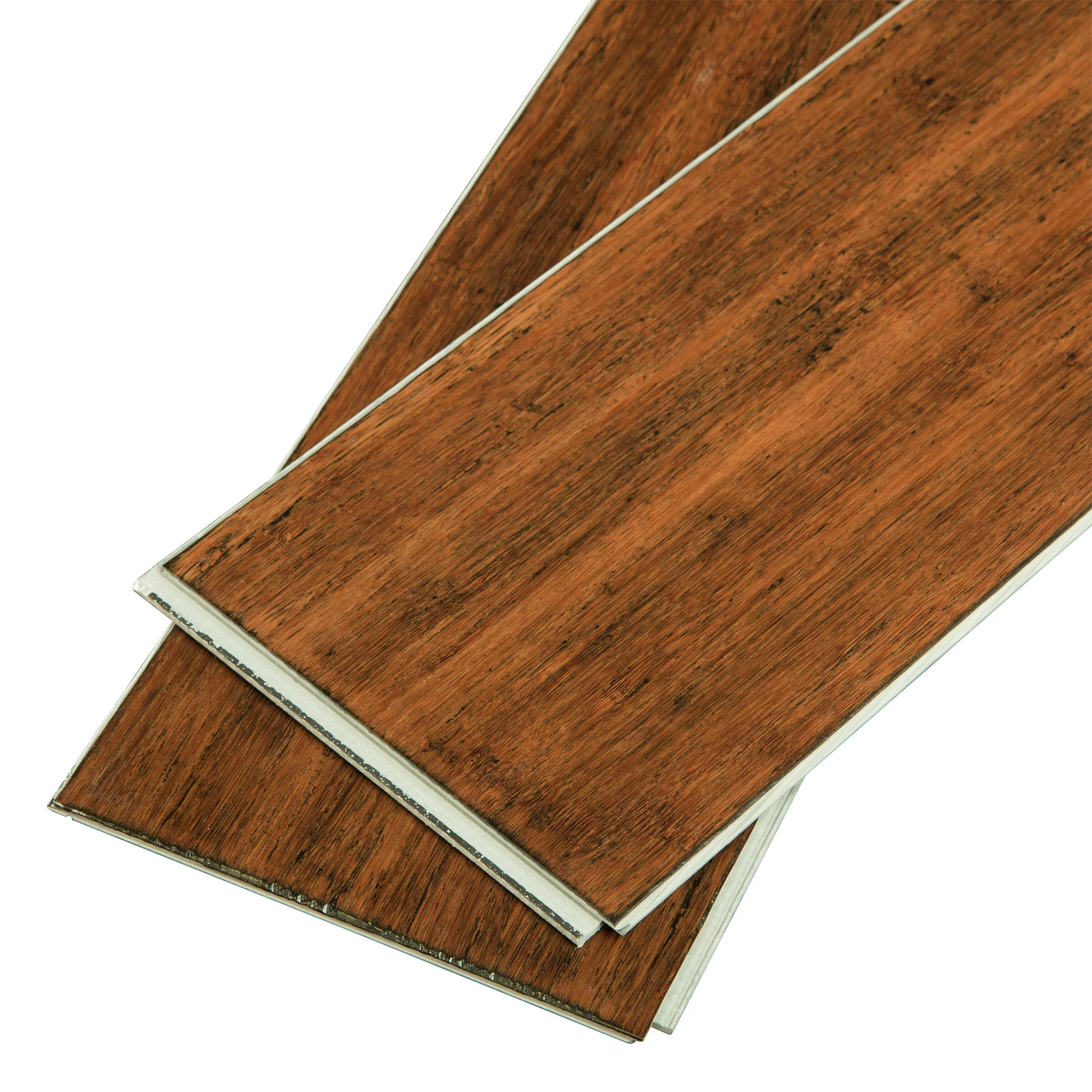 CALI Waterproof Core 5.59-in Copperstone Bamboo Handscraped Engineered Hardwood Flooring (14.06-sq ft) - Image 5