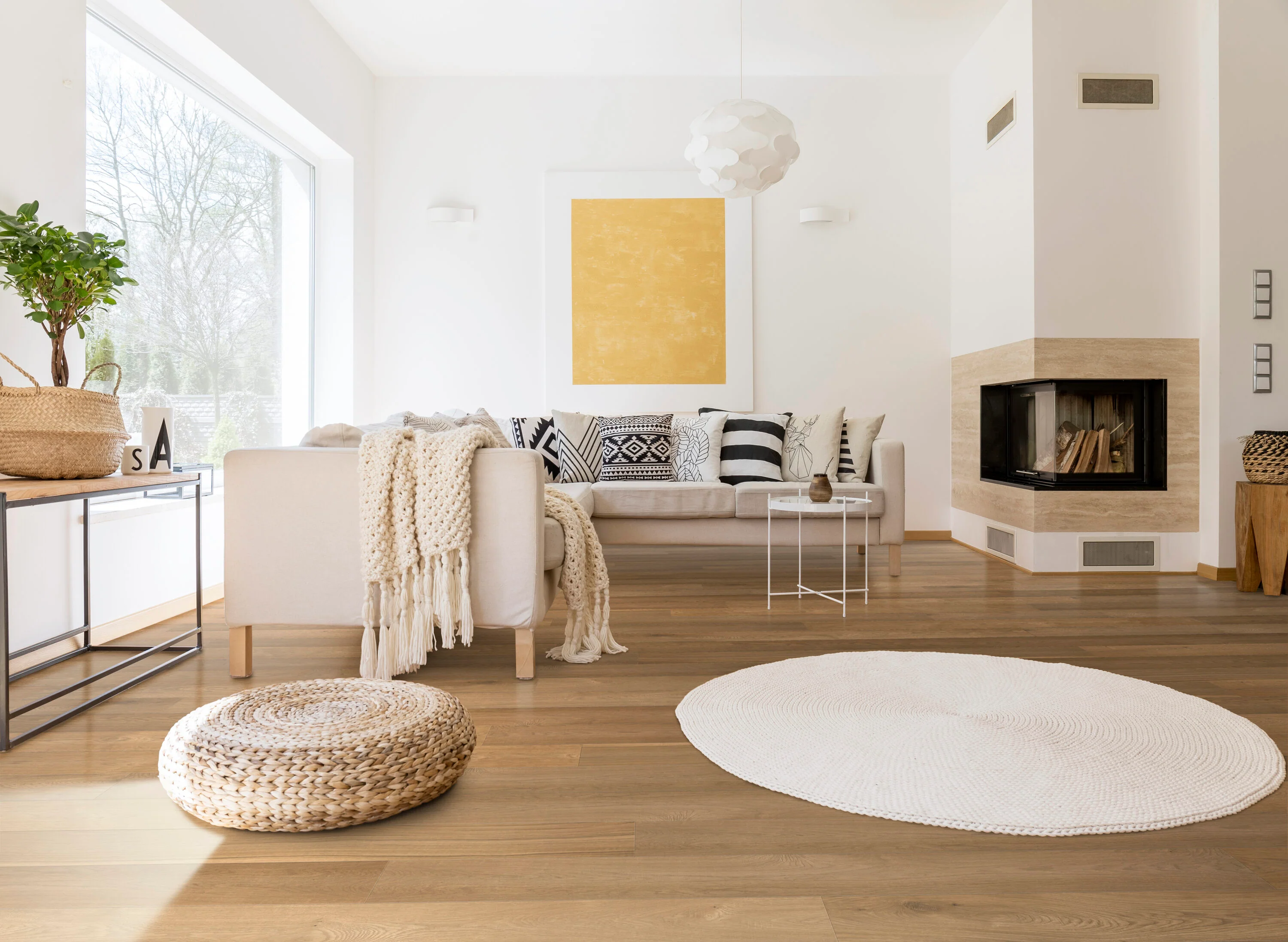 CALI Waterproof Core 7.47-in Wildwood Oak Wirebrushed Engineered Hardwood Flooring (23.31-sq ft) - Image 7