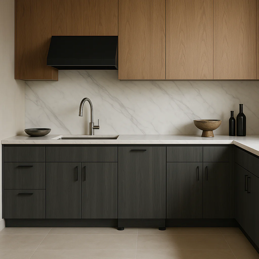 Cambridge Carbon Marine 12 in. Base Kitchen Cabinet - Quick Assemble Modern Style - Image 4