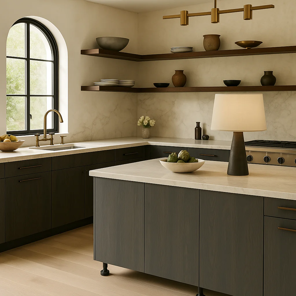Cambridge Carbon Marine 33 in. Base Kitchen Cabinet - Quick Assemble Modern Style - Image 3