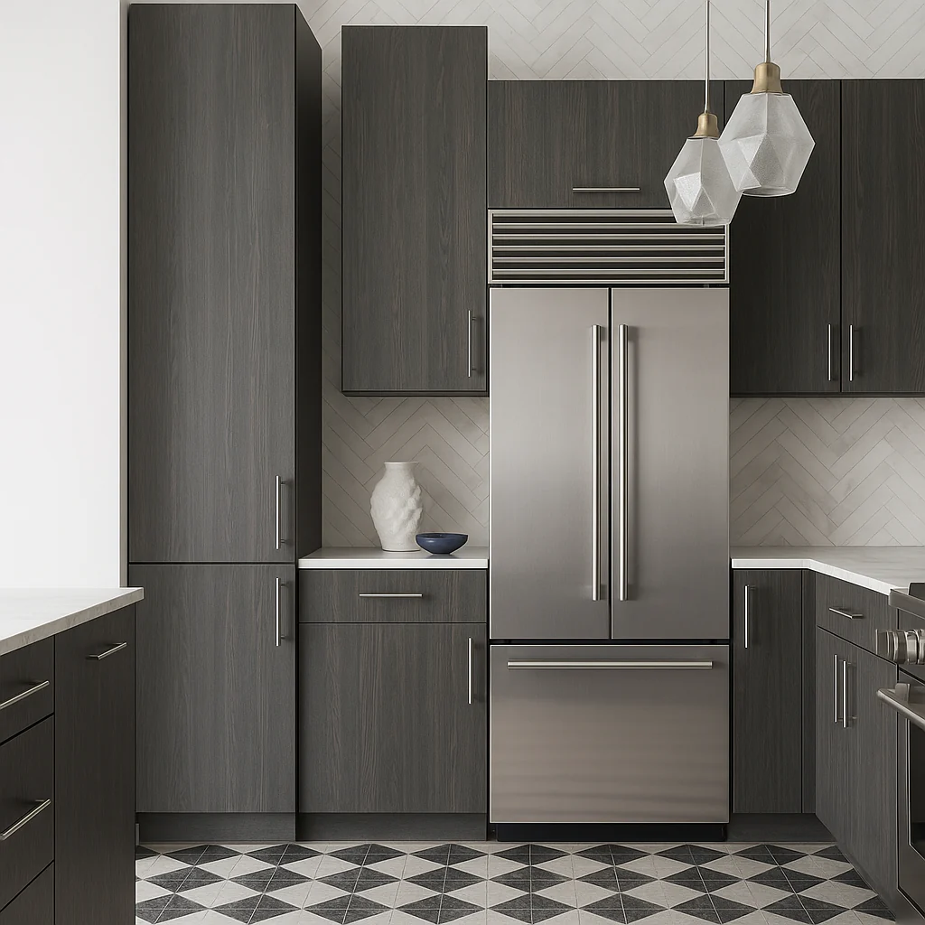Cambridge Carbon Marine Pantry Kitchen Cabinet - Quick Assemble, Modern Style - Image 4