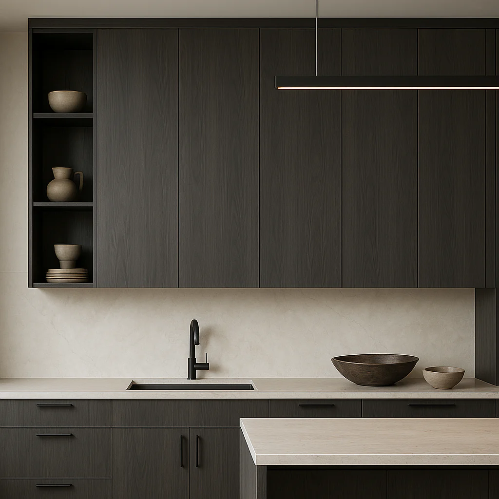 Cambridge Carbon Marine Wall Kitchen Cabinet - Quick Assemble, Modern Style - Image 2