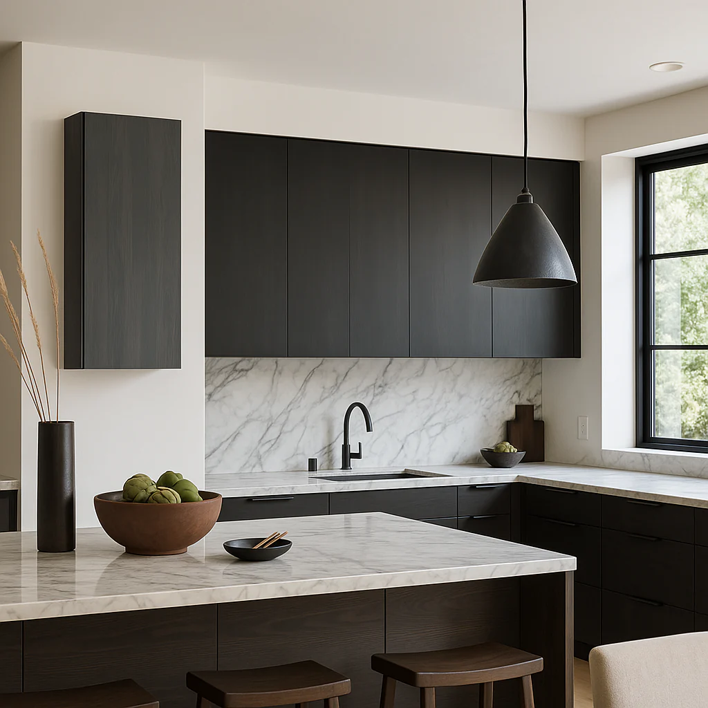 Cambridge Carbon Marine Wall Kitchen Cabinet - Quick Assemble, Modern Style - Image 2
