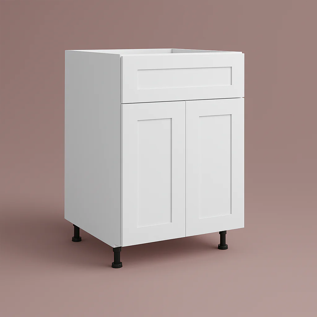 Cambridge Everest 24 in. White Shaker Base Kitchen Cabinet