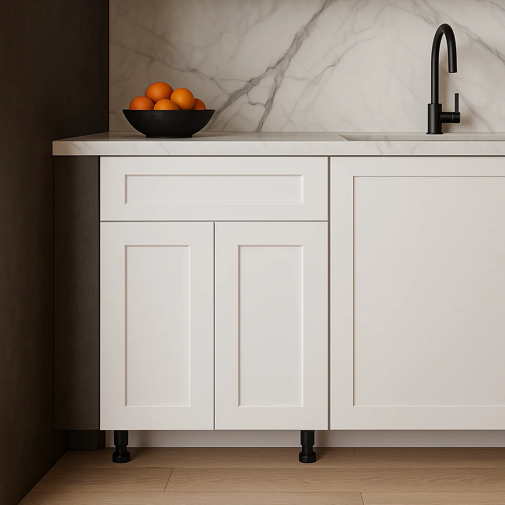 Cambridge Everest 24 in. White Shaker Base Kitchen Cabinet - Image 2