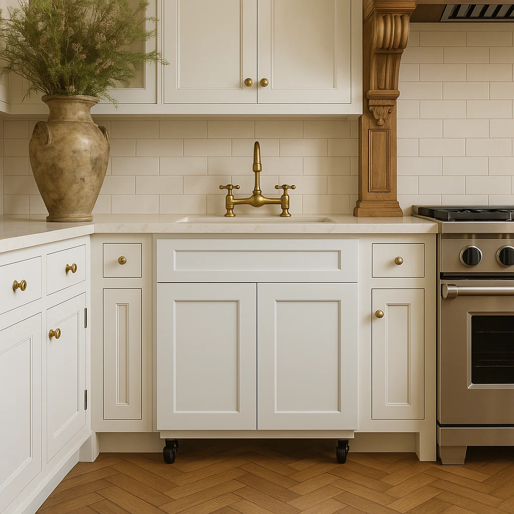 Cambridge Everest 30 in. Shaker Sink Base Kitchen Cabinet in White - Image 3