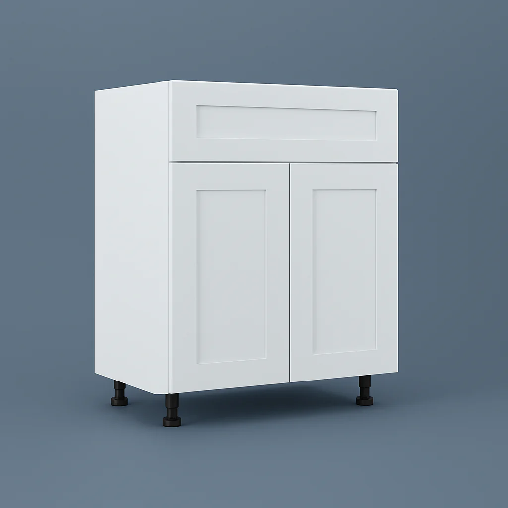 Cambridge Everest 30 in. White Shaker Base Kitchen Cabinet