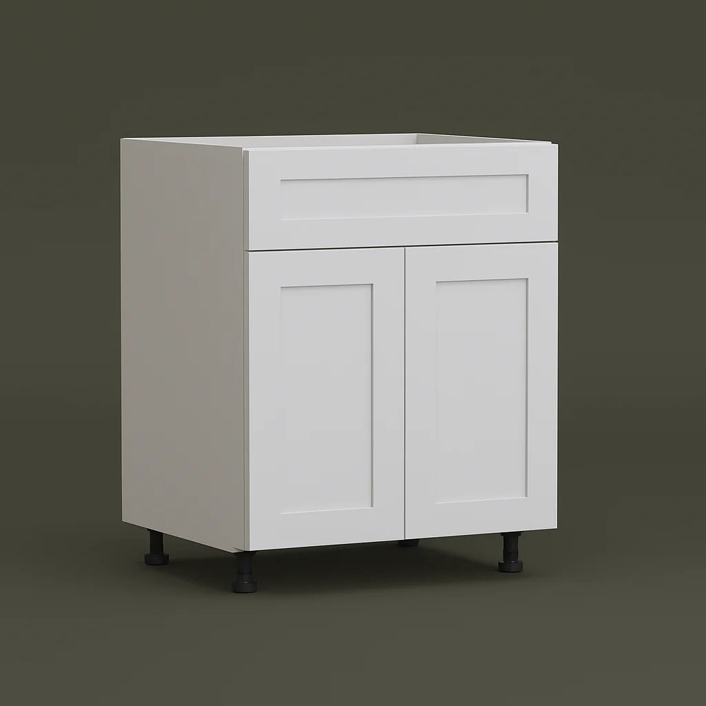 Cambridge Everest 36 in. White Shaker Base Kitchen Cabinet