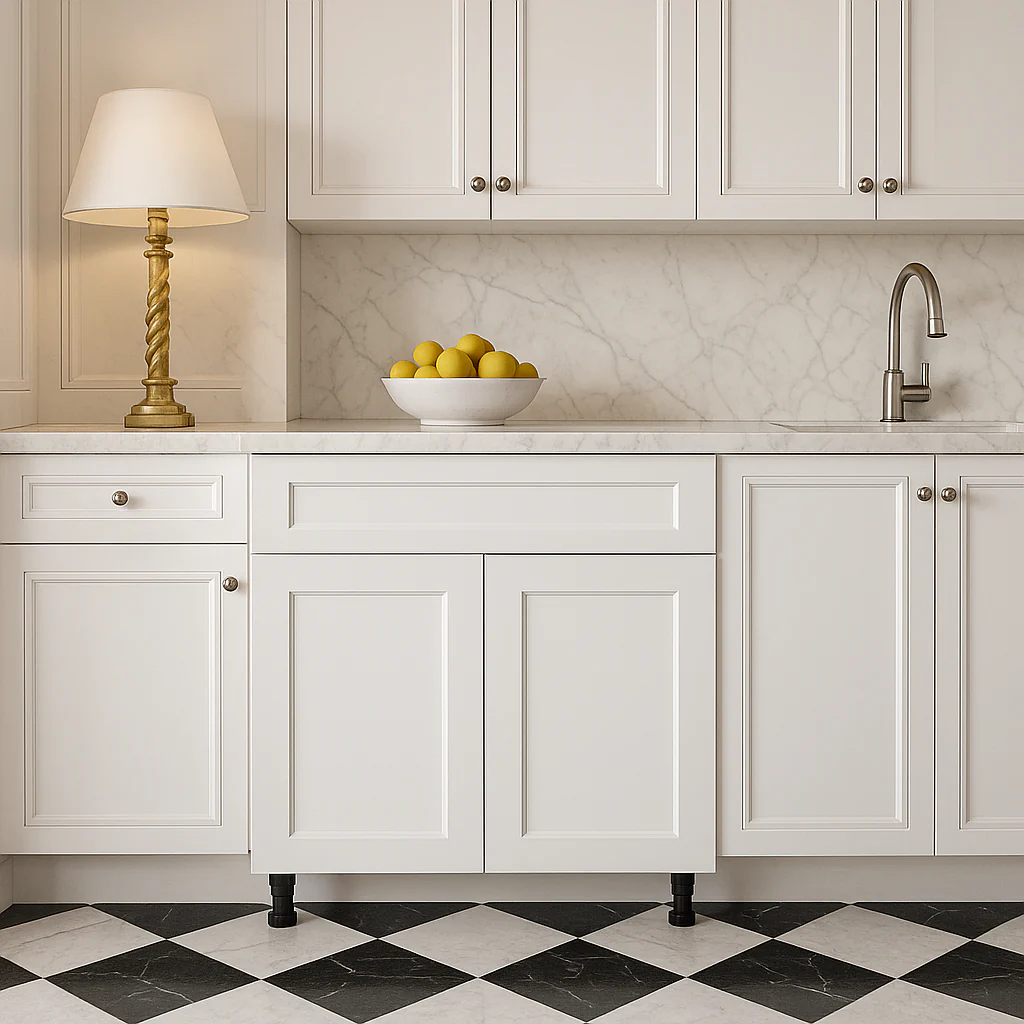 Cambridge Everest 36 in. White Shaker Base Kitchen Cabinet - Image 3