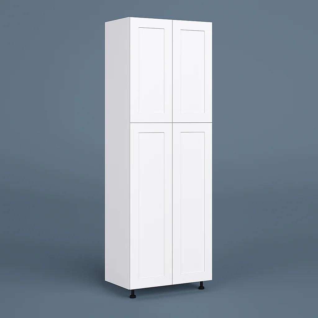 Cambridge Everest Shaker Pantry Kitchen Cabinet, 24x24x84, White