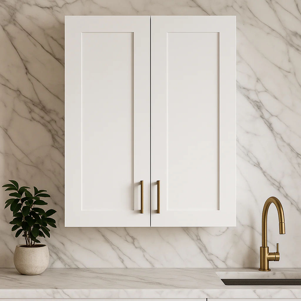 Cambridge Everest Shaker Wall Kitchen Cabinet, 27x12x36, White - Image 2