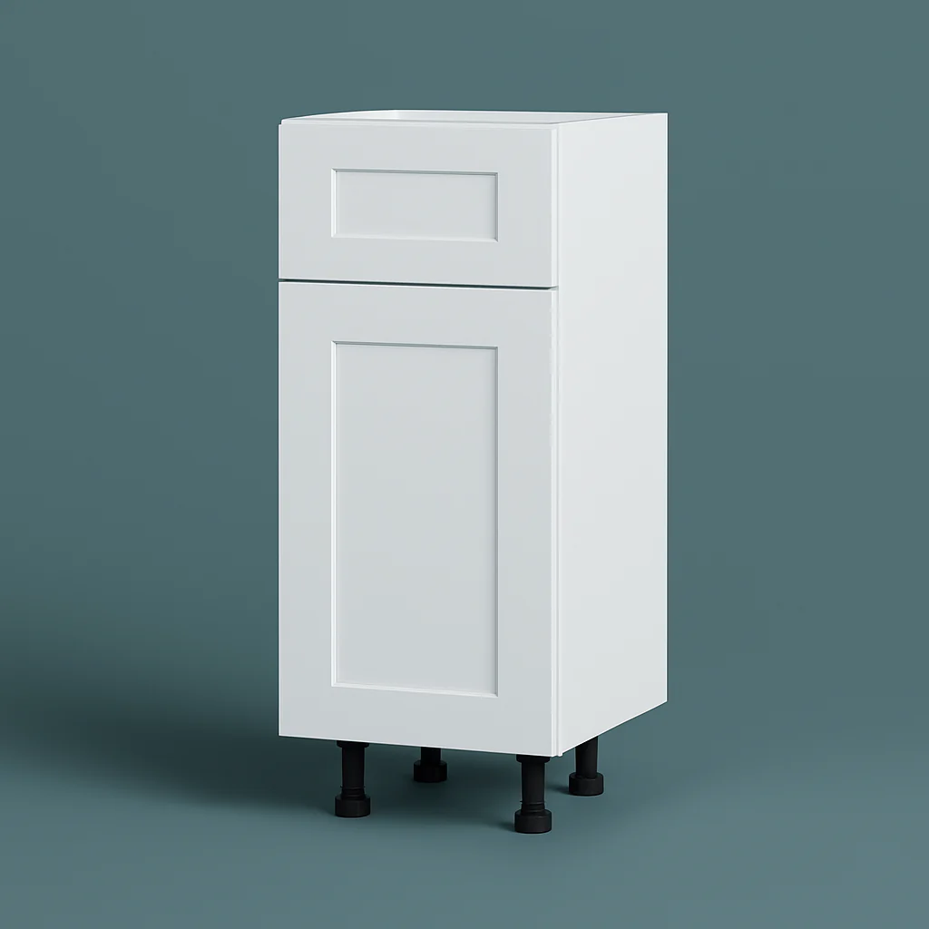 Cambridge Everest White Shaker Base Kitchen Cabinet, Ready to Assemble