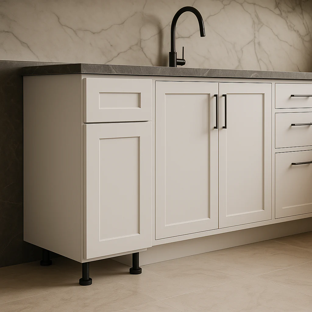 Cambridge Everest White Shaker Base Kitchen Cabinet, Ready to Assemble - Image 3