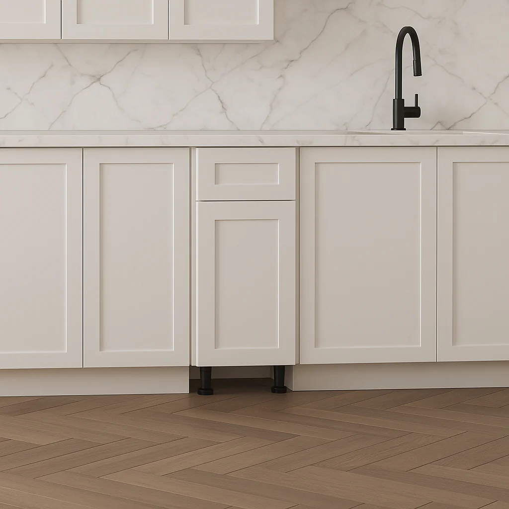 Cambridge Everest White Shaker Base Kitchen Cabinet, Ready to Assemble - Image 4