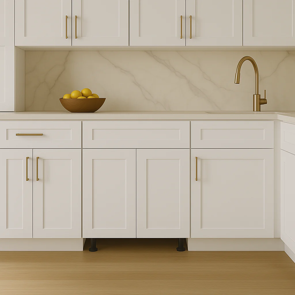 Cambridge Everest White Shaker Base Kitchen Cabinet, Ready to Assemble - Image 2