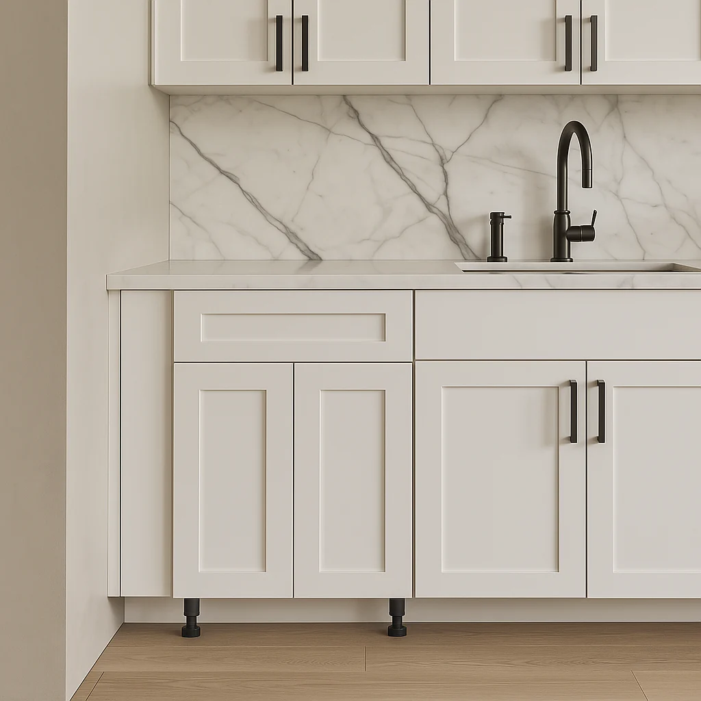 Cambridge Everest White Shaker Base Kitchen Cabinet, Ready to Assemble, 33 in. W x 24 in. D x 34.5 in. H - Image 2