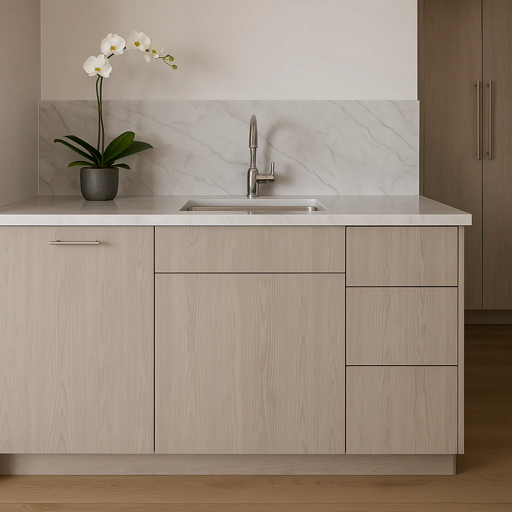 Cambridge Grey Nordic 15 in. Vanity Base Kitchen Cabinet with 3 Drawers - Image 3