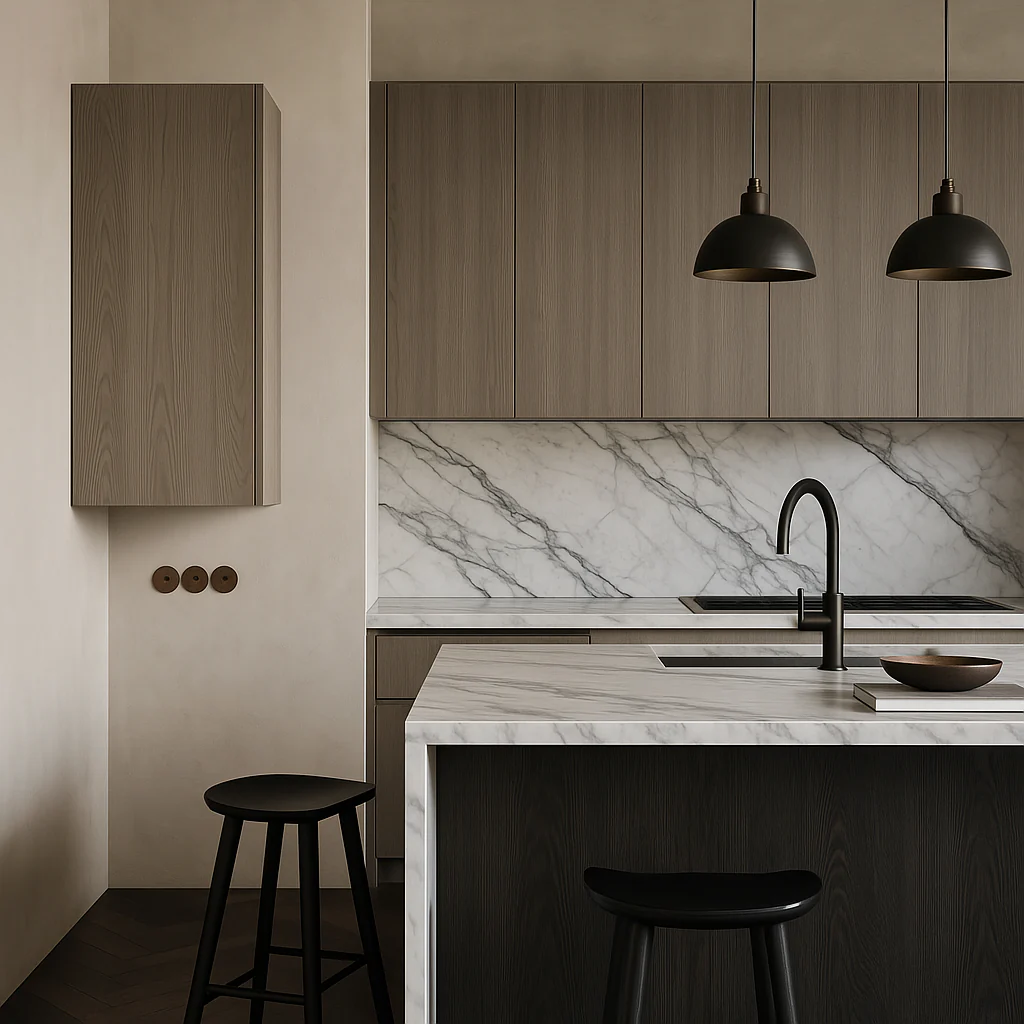 Cambridge Grey Nordic Wall Kitchen Cabinet - Quick Assemble, Modern Style - Image 2